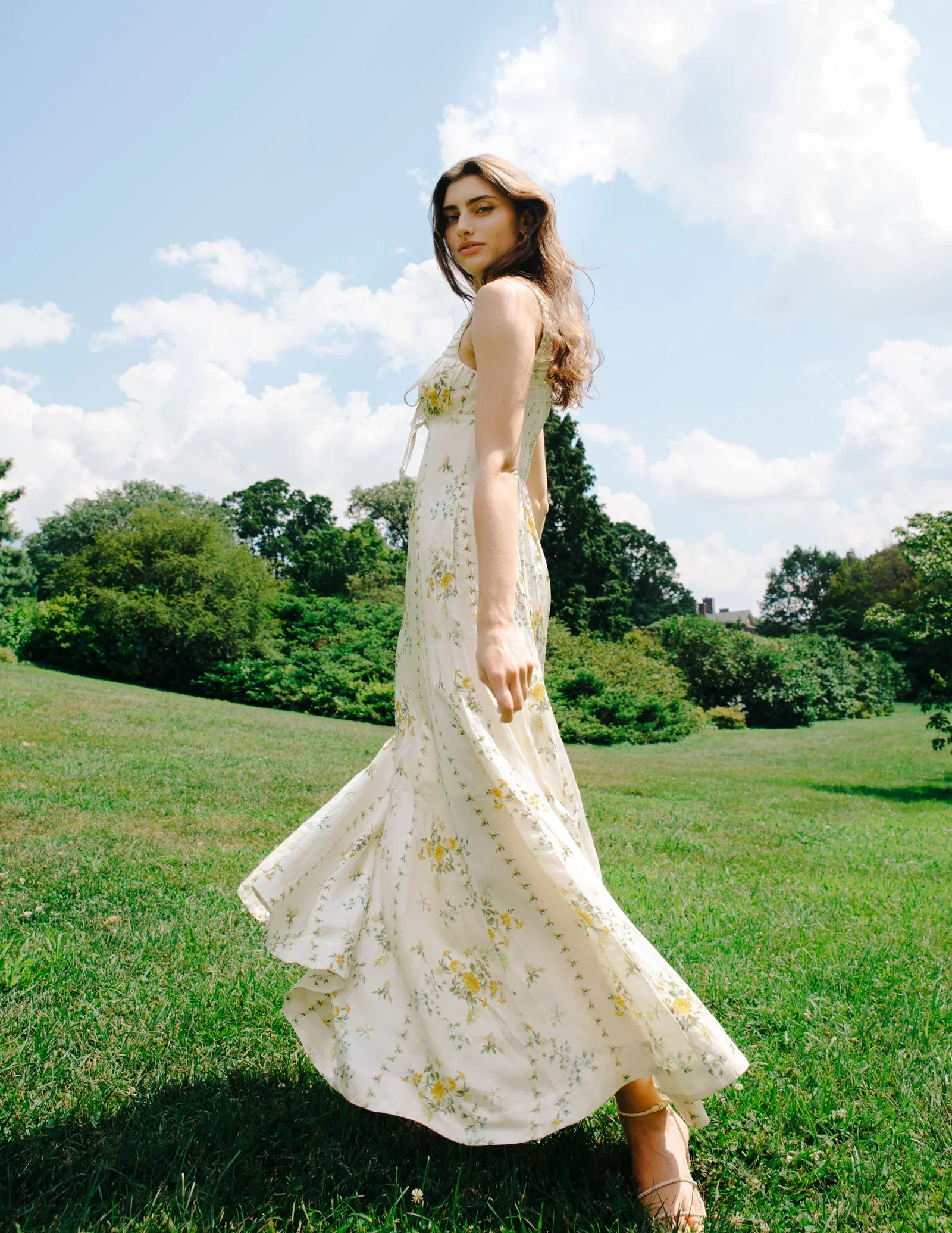 Adrianna Maxi Dress in Estelle Floral Print - Image 4