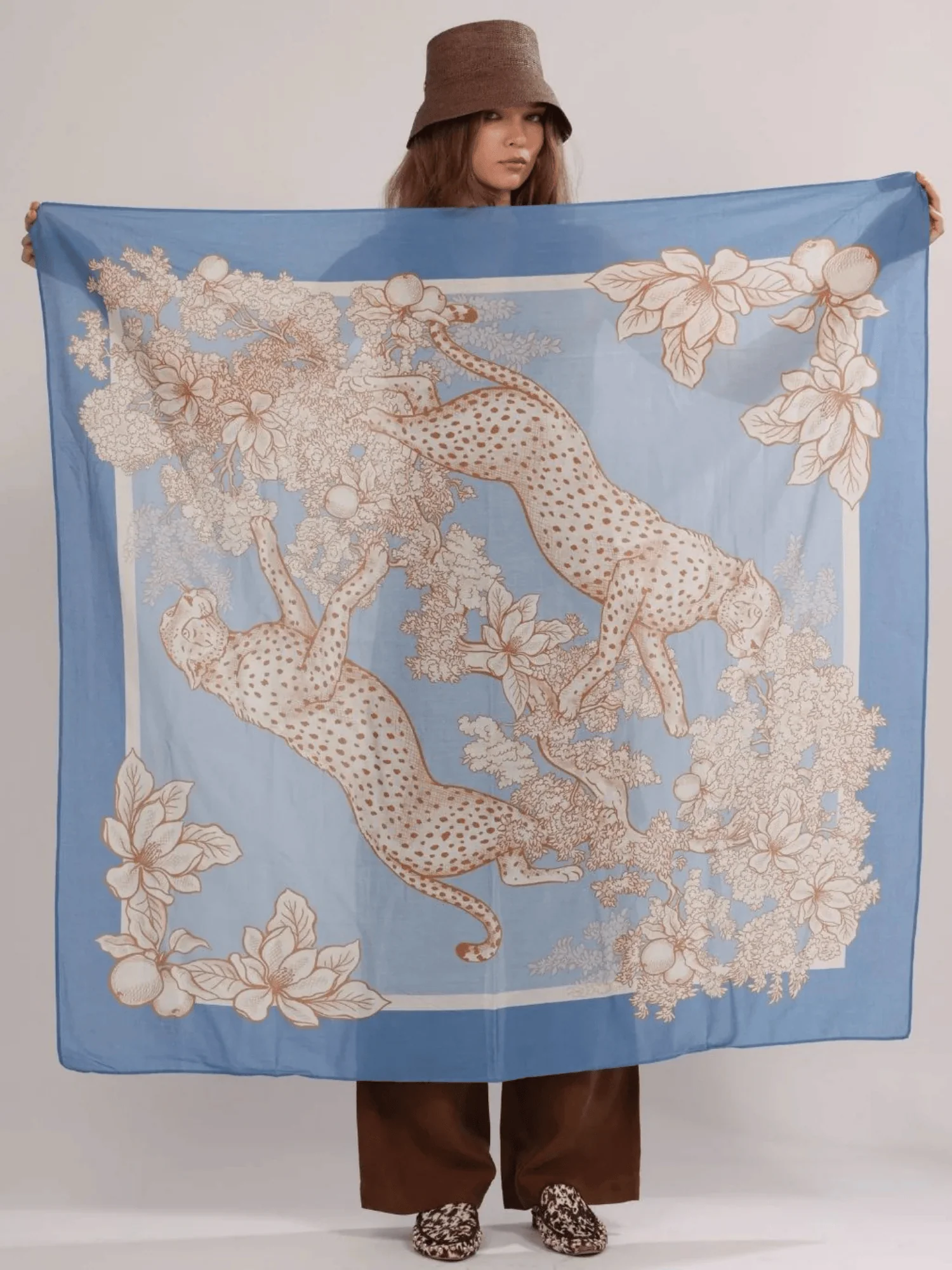 Africa Light Blue Scarf