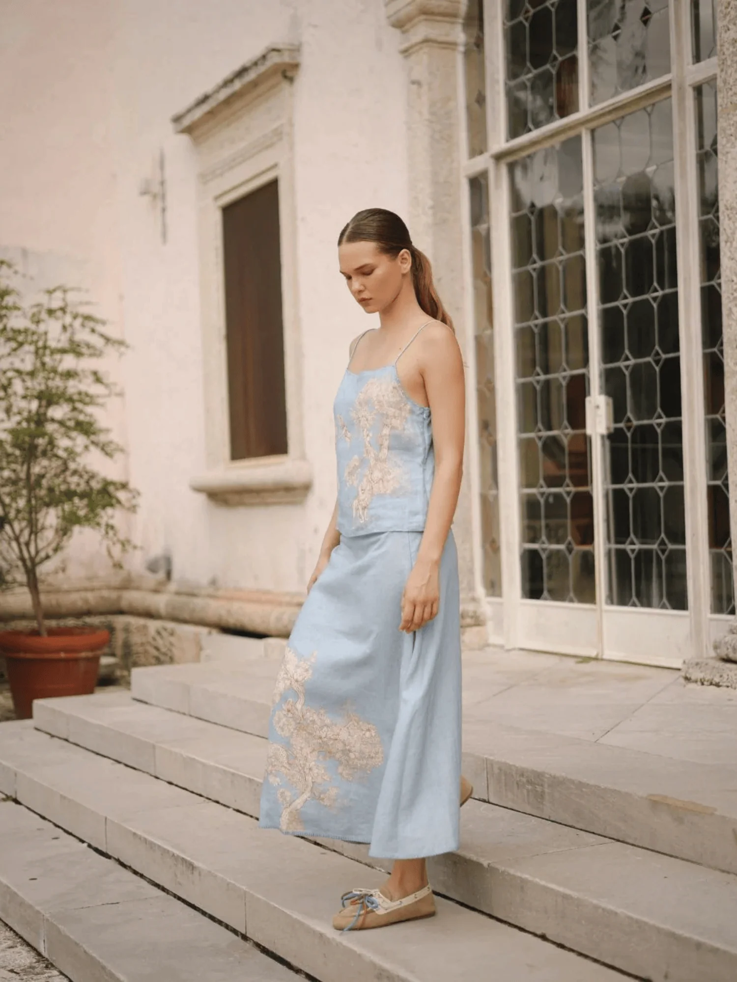 Africa Light Blue Skirt - Image 4