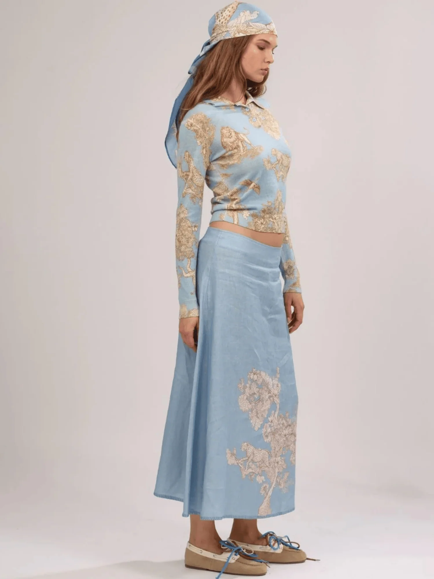 Africa Light Blue Skirt - Image 5