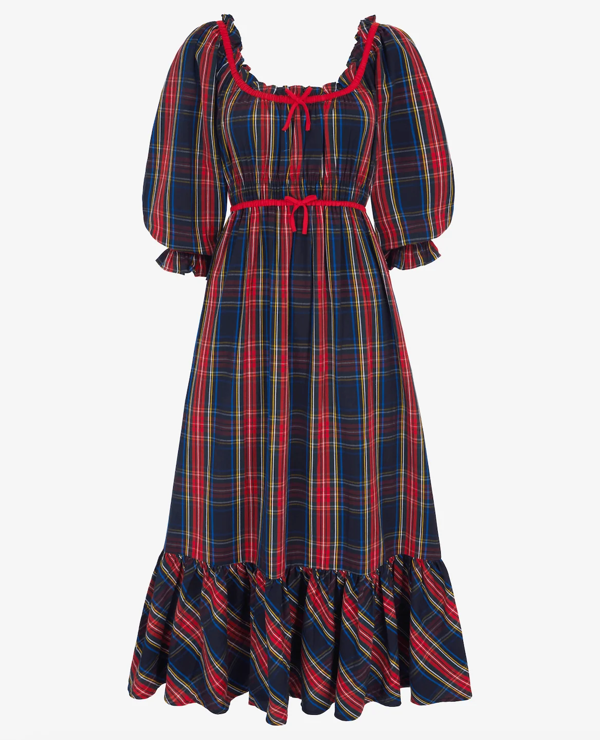Agatha Dress in Midnight Tartan - Image 4