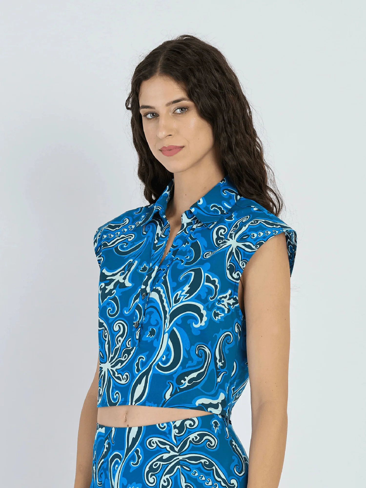 Alba Top in Mermaid Navy - Image 2
