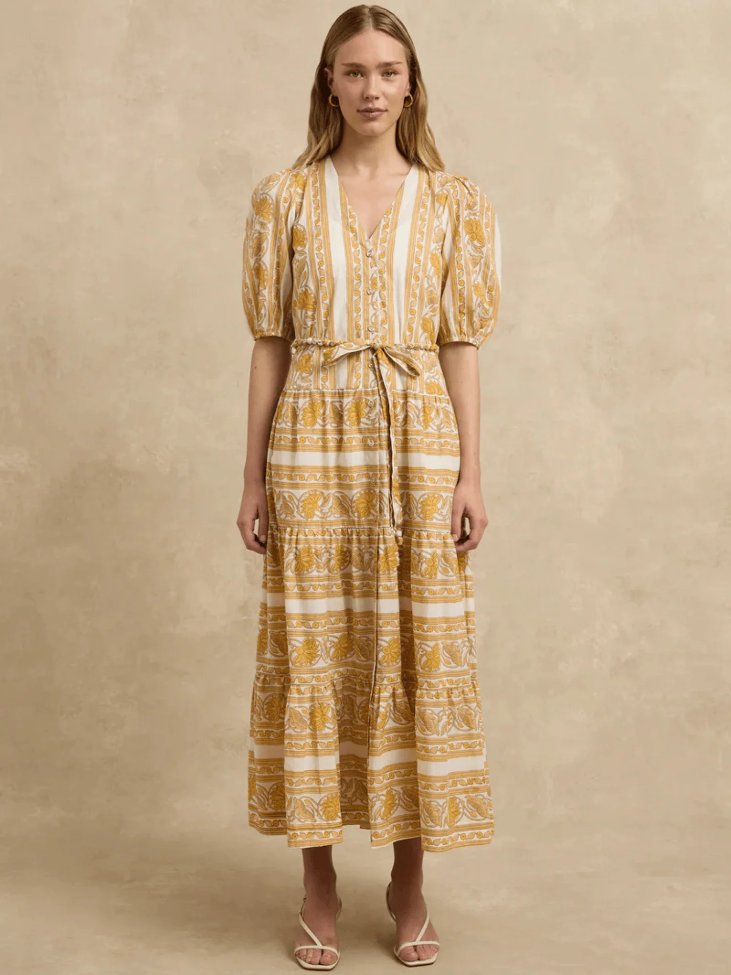 Anyeta Dress in Lotus Honey
