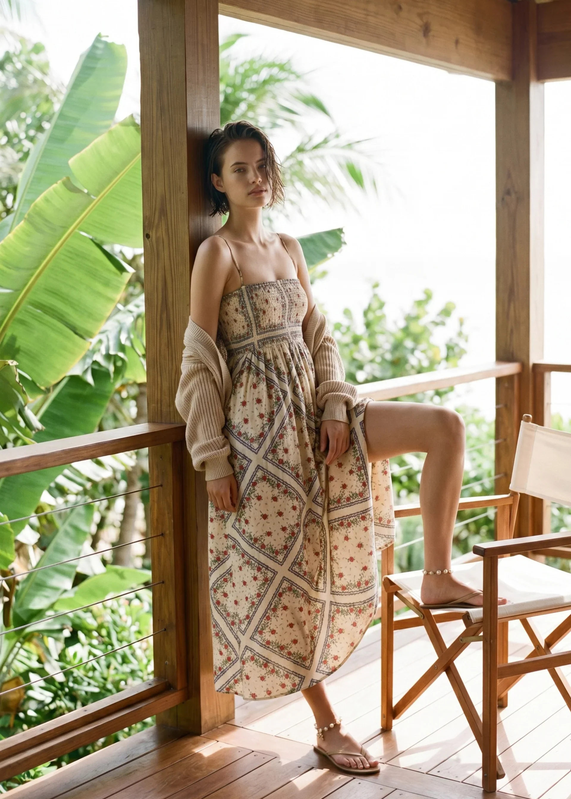 Cecily Silk Cotton Dress in Heirloom Bandana - Image 2