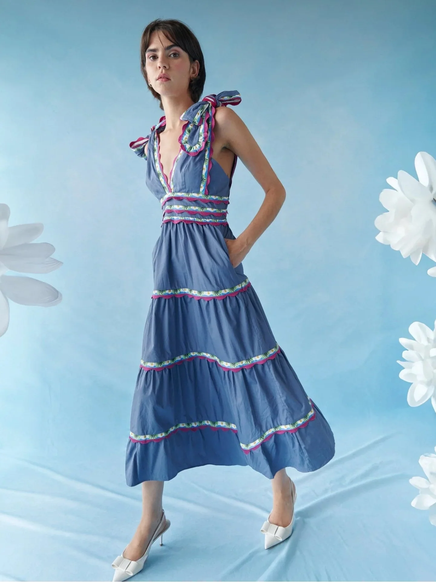 Chelili Dress in Blue