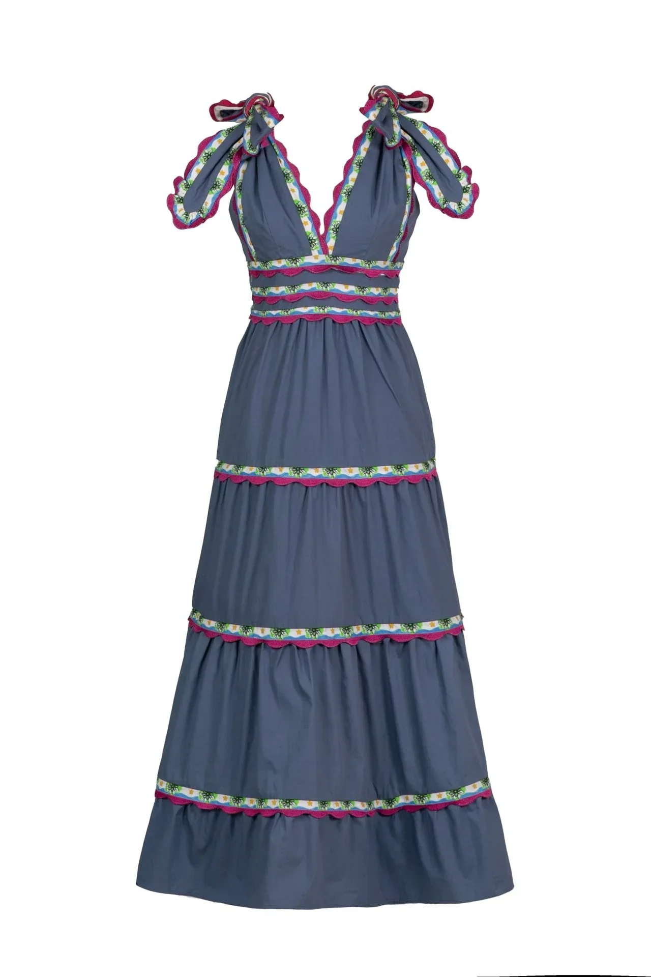 Chelili Dress in Blue - Image 6