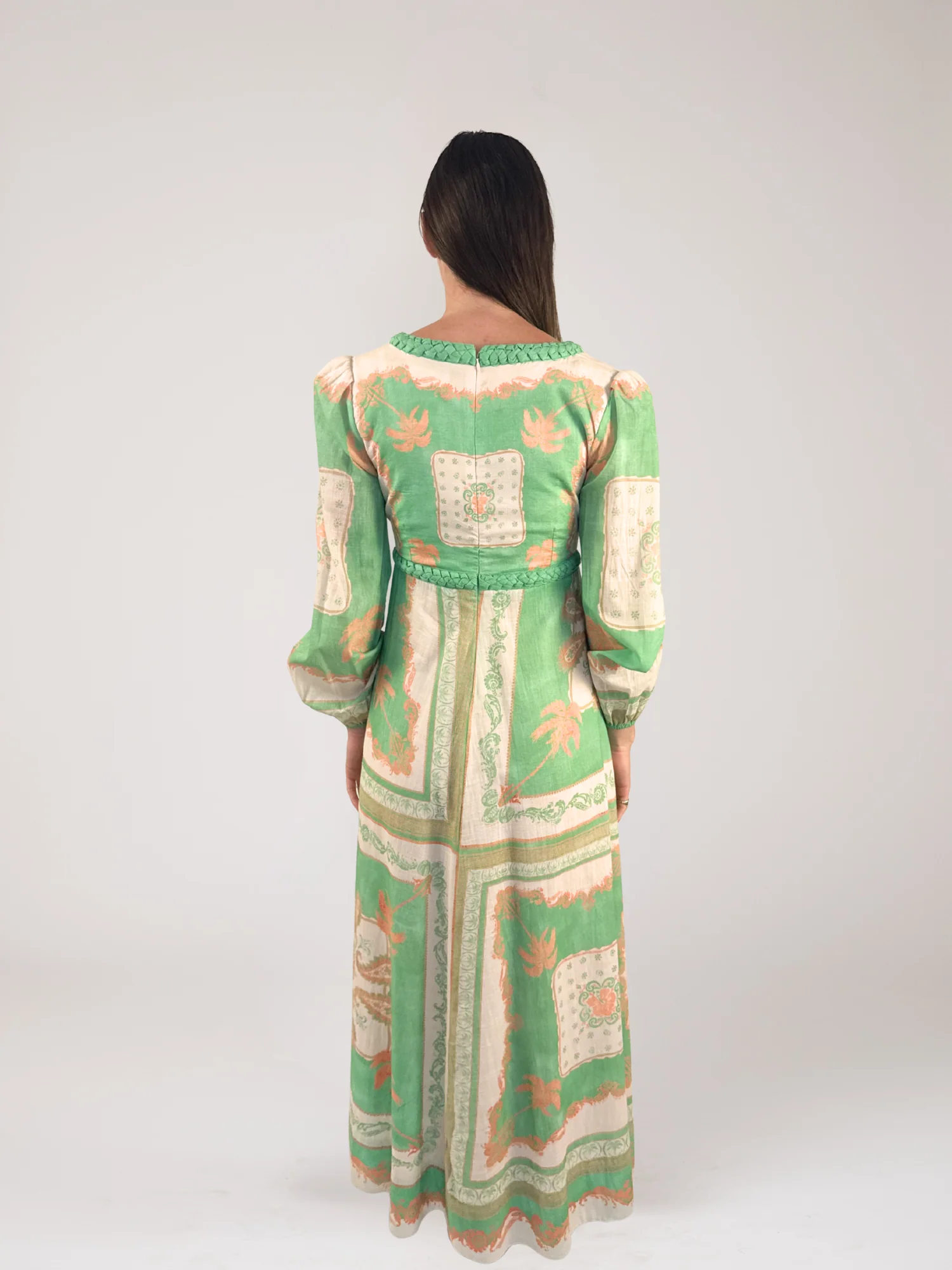 Clivia Braided V Gown in Multi - Image 3
