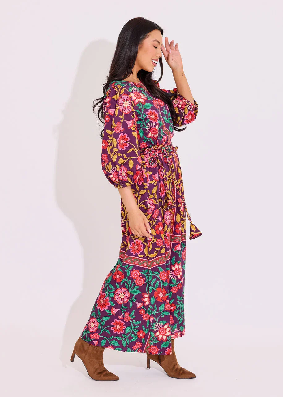 Clover Dress in Medieval Floral - Image 3