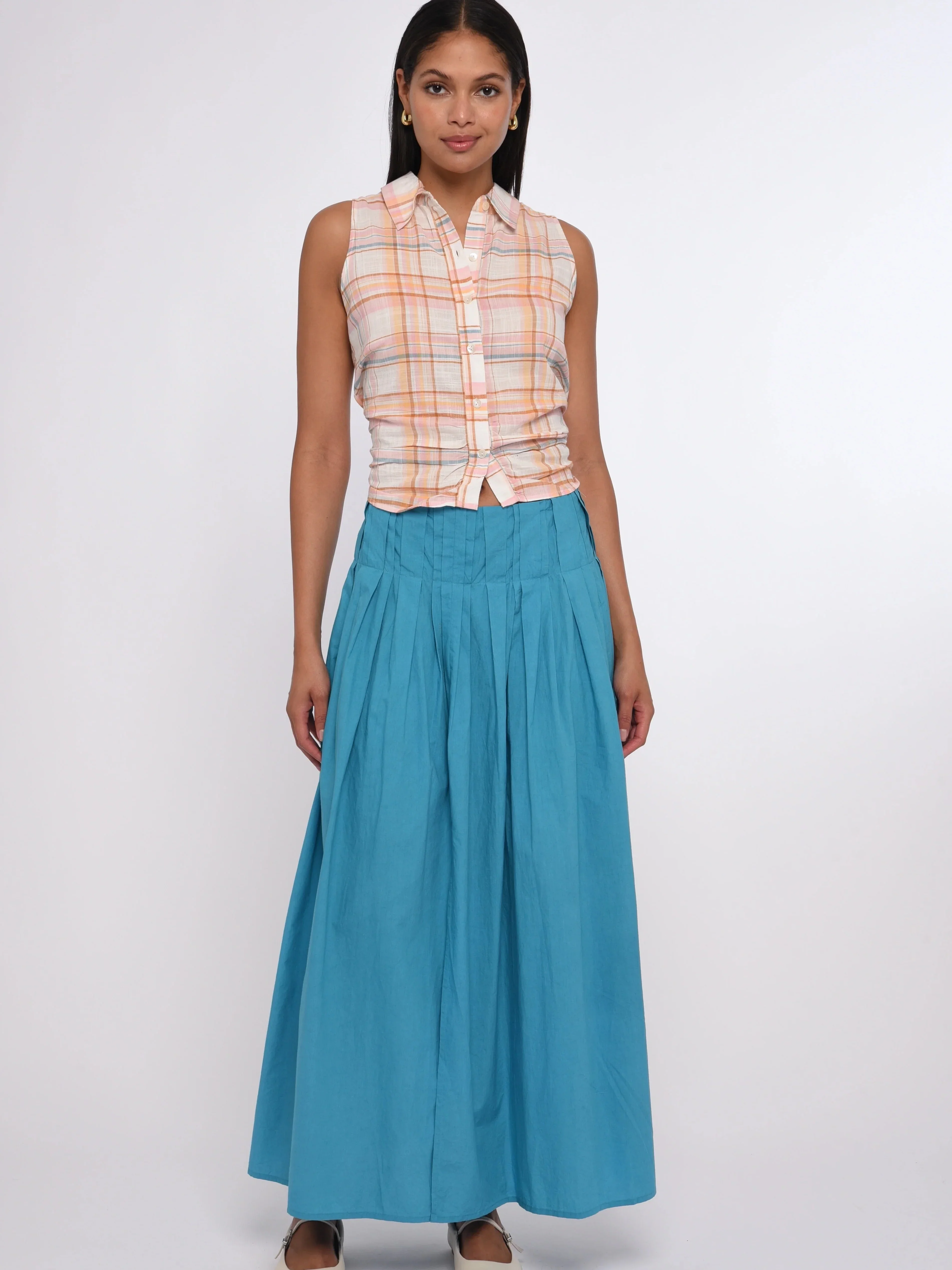 Cora Skirt in Maui Blue