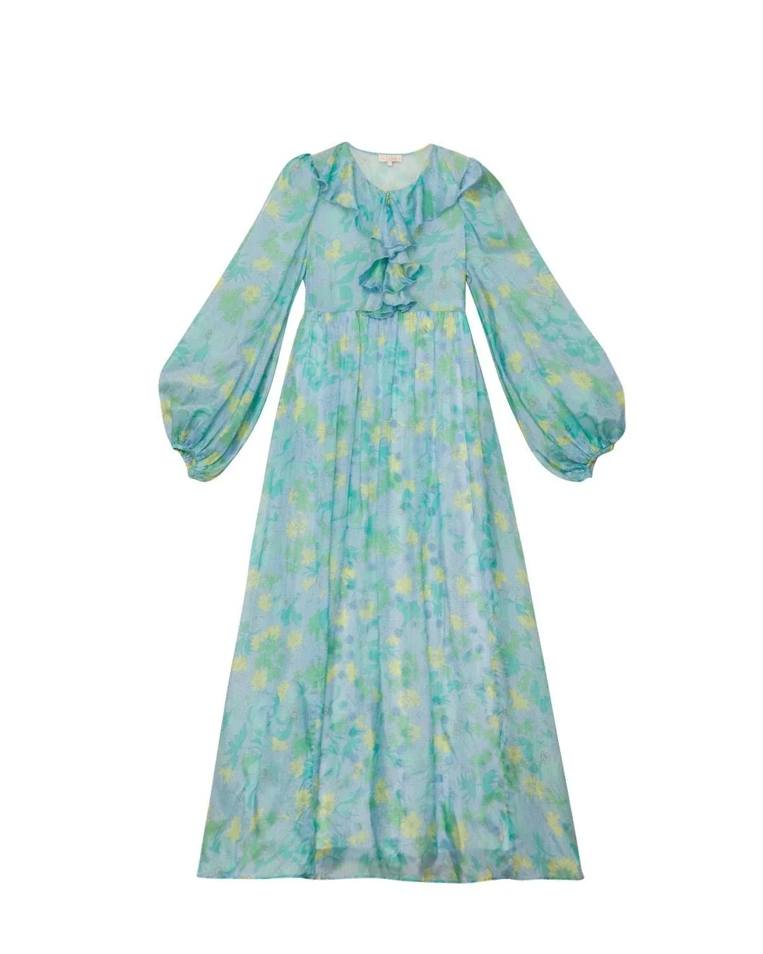 Cupro Relaxed Dress in Anemone Field - Image 4