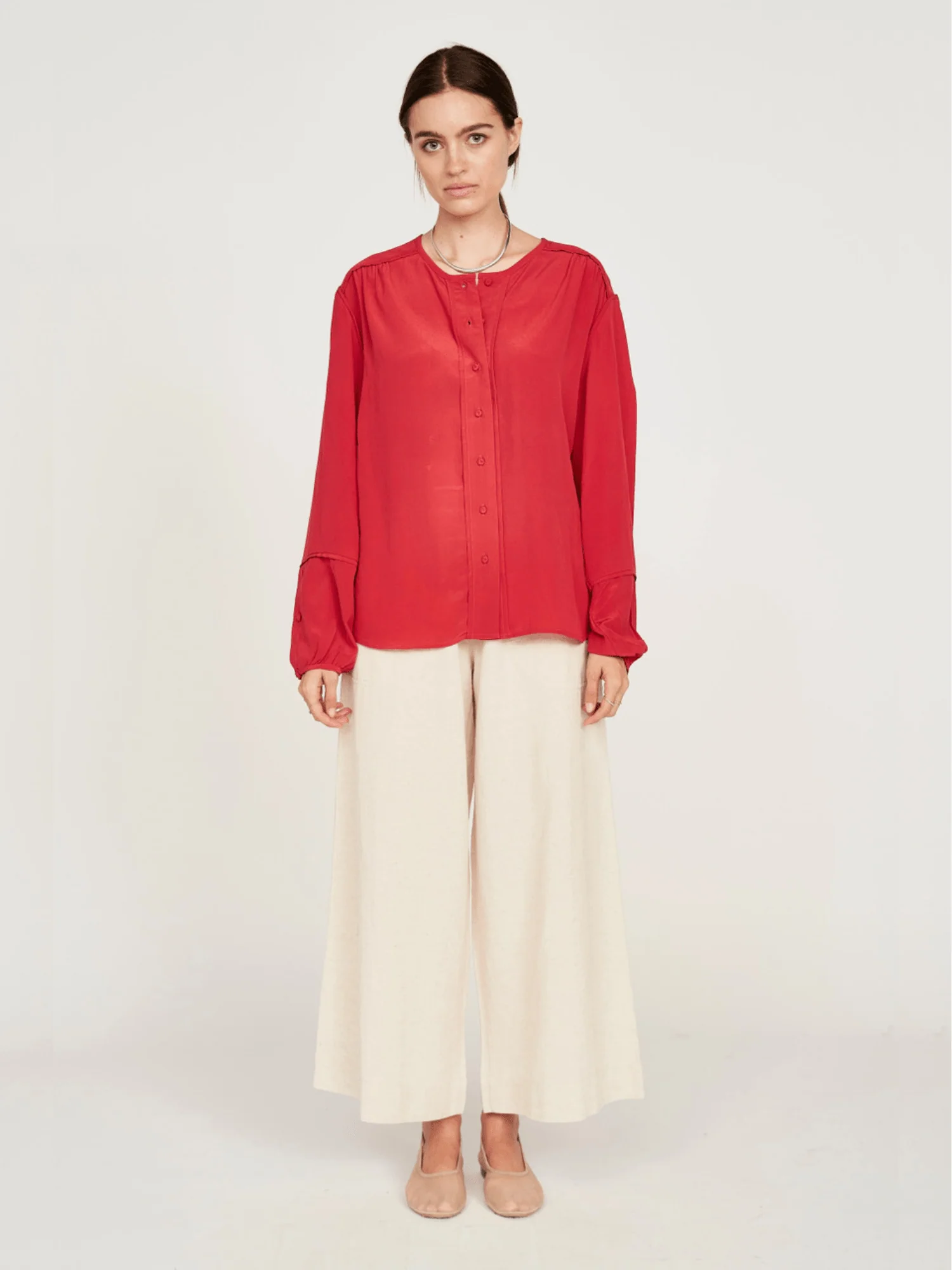 Dakota Blouse in Red