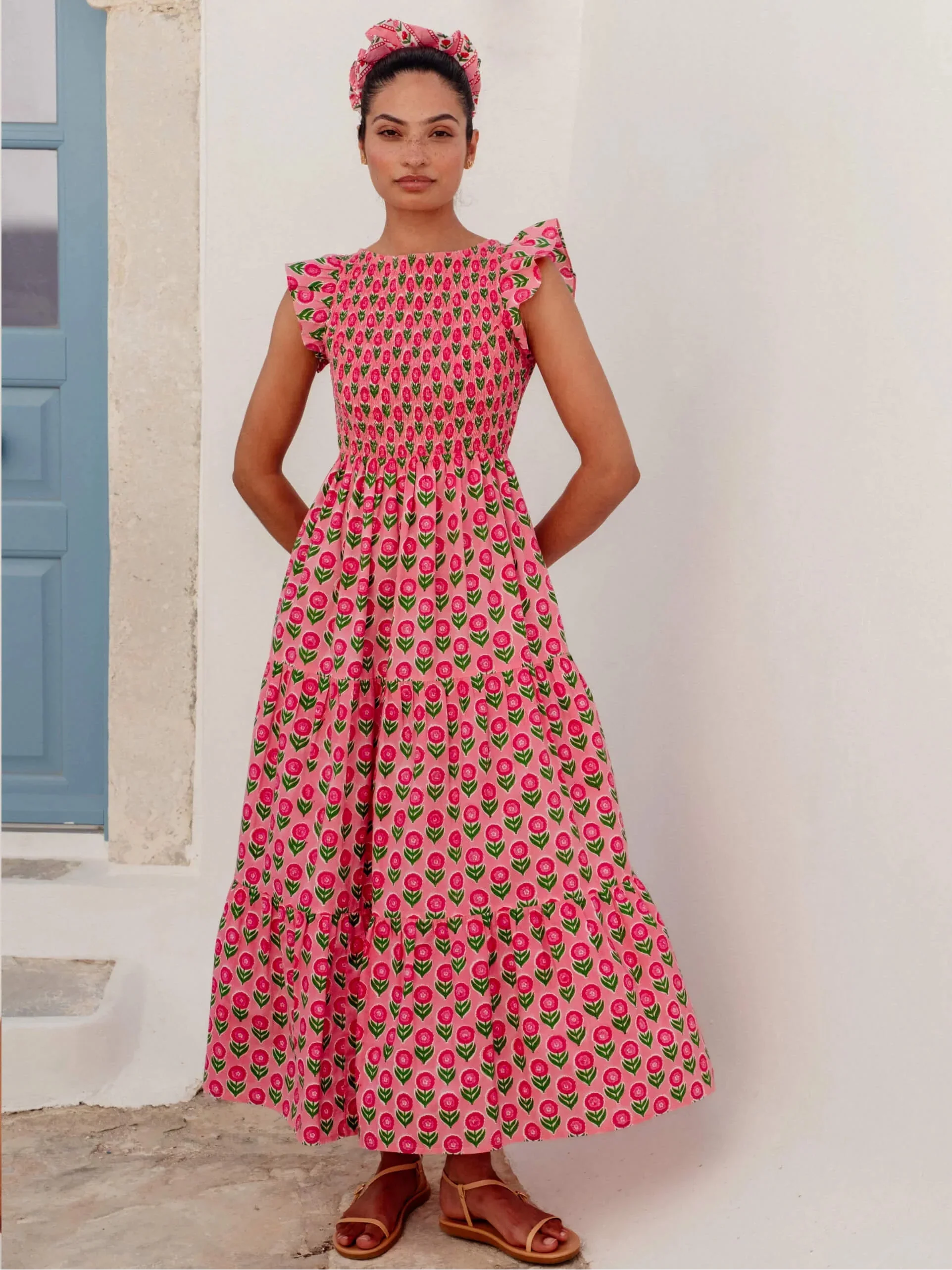 David Bowie Dress in Marigold Blush