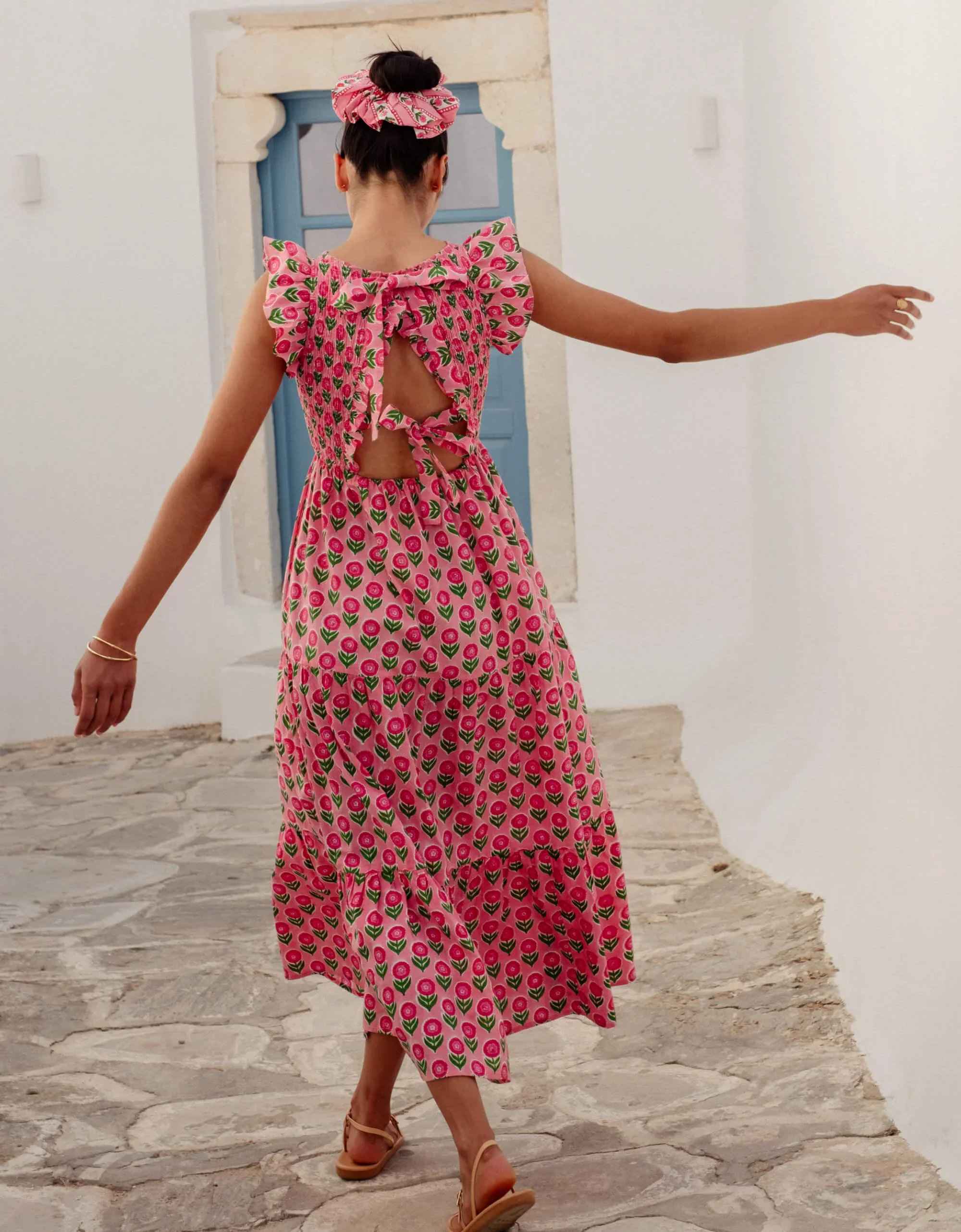 David Bowie Dress in Marigold Blush - Image 3