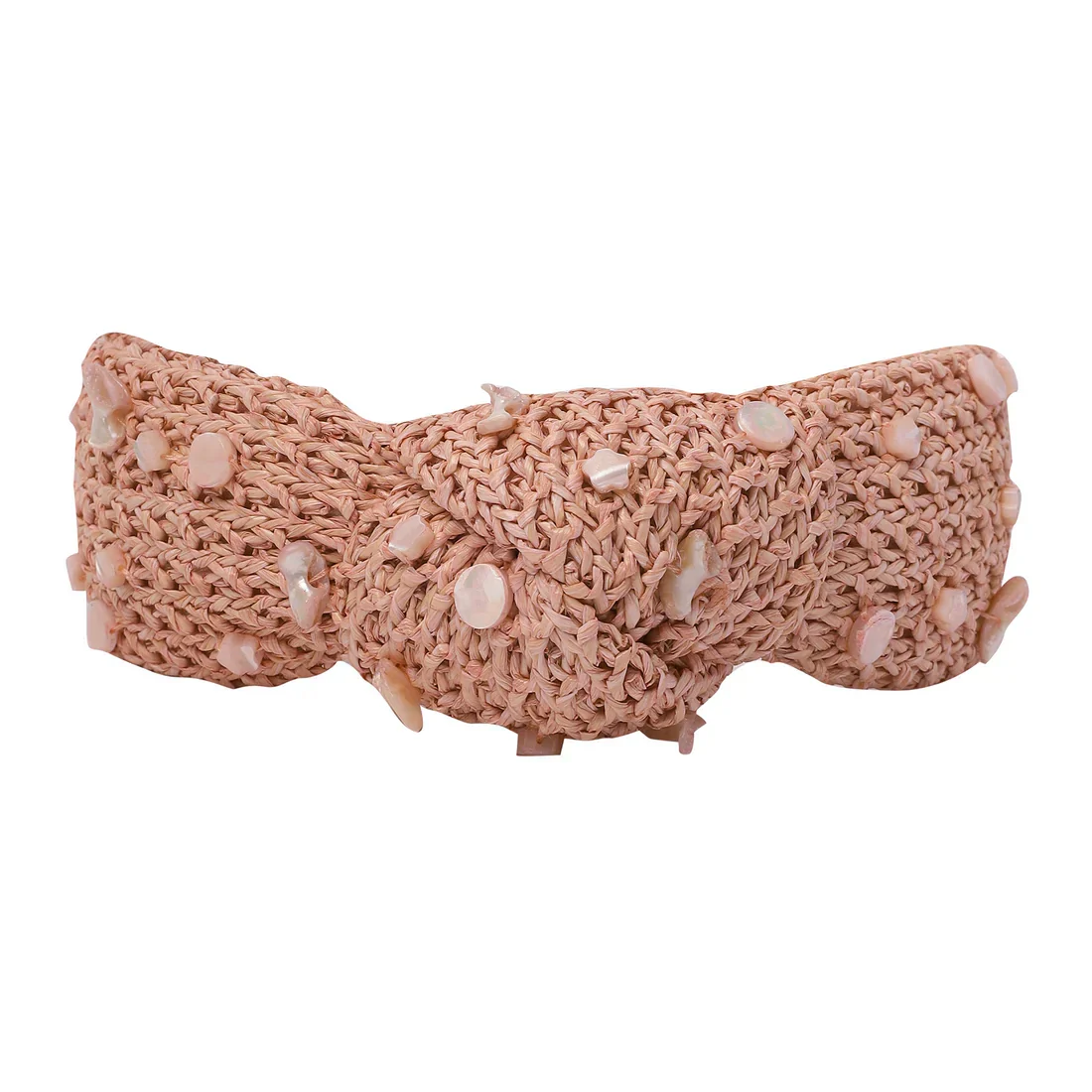 Alba Pearl Headband in Pink - Image 3