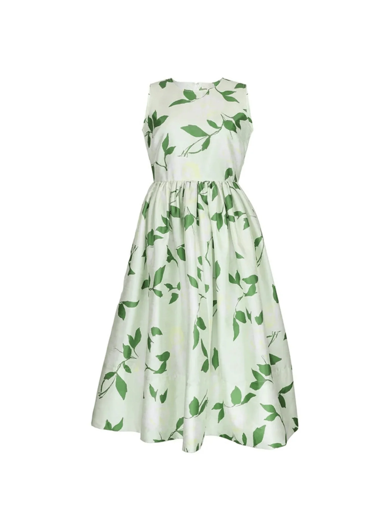 Taffeta Midi Dress in Soft Pastel - Image 5