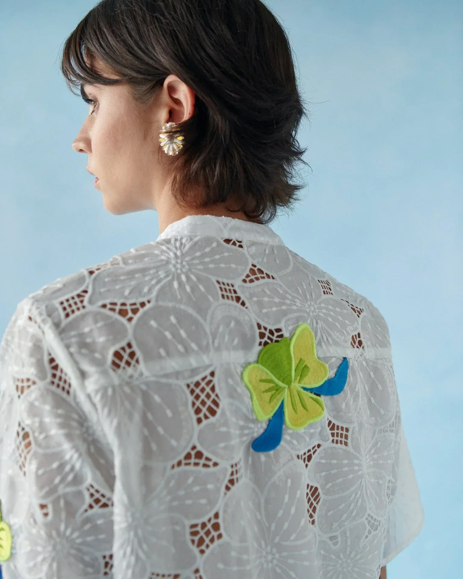 Durian Top in White - Image 4