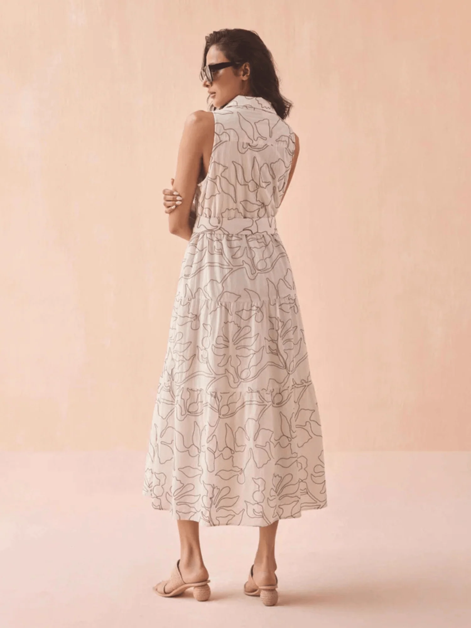 Emeline Maxi Dress in Uma Coconut - Image 2
