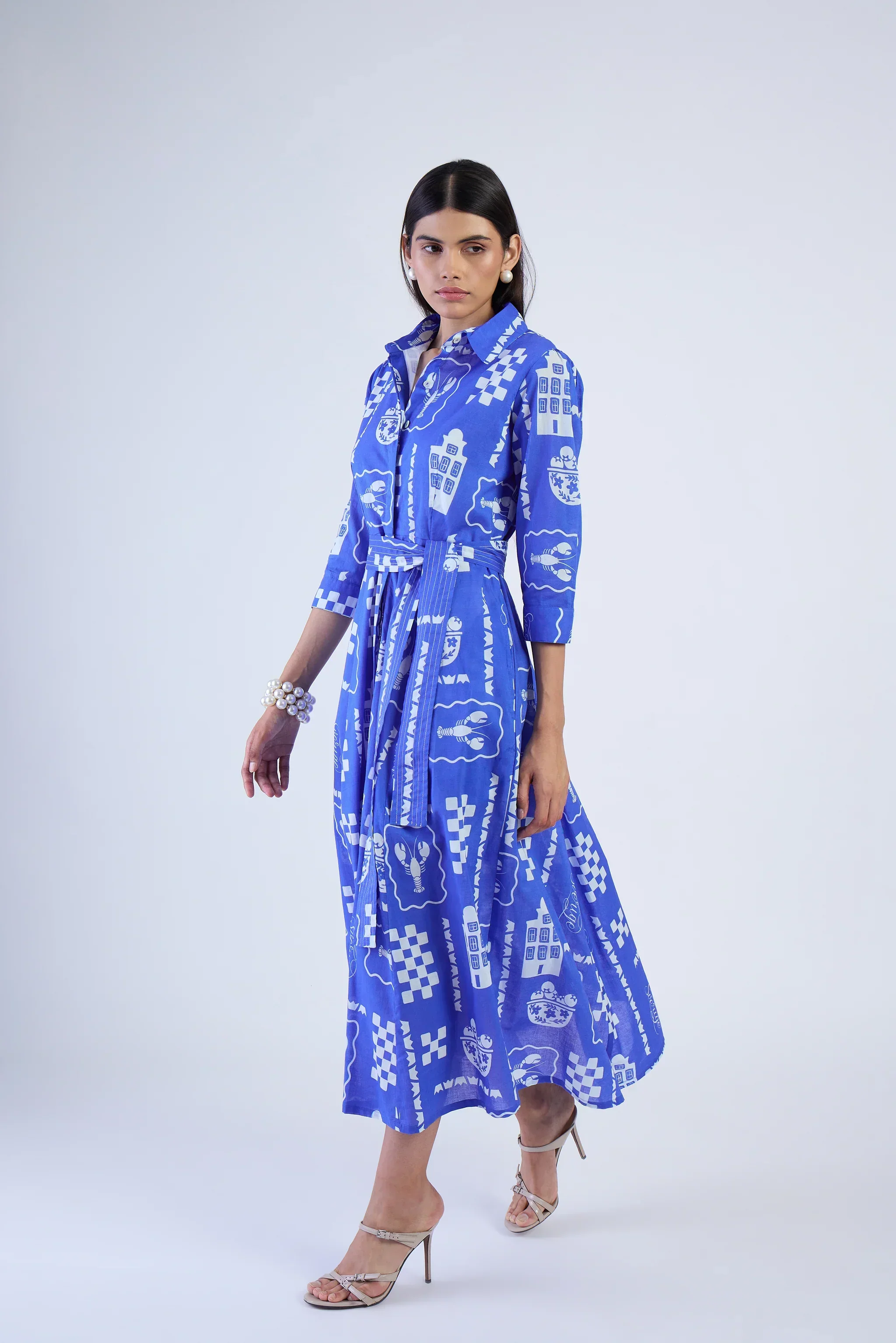Emily Dress in Sverige Indigo - Image 5
