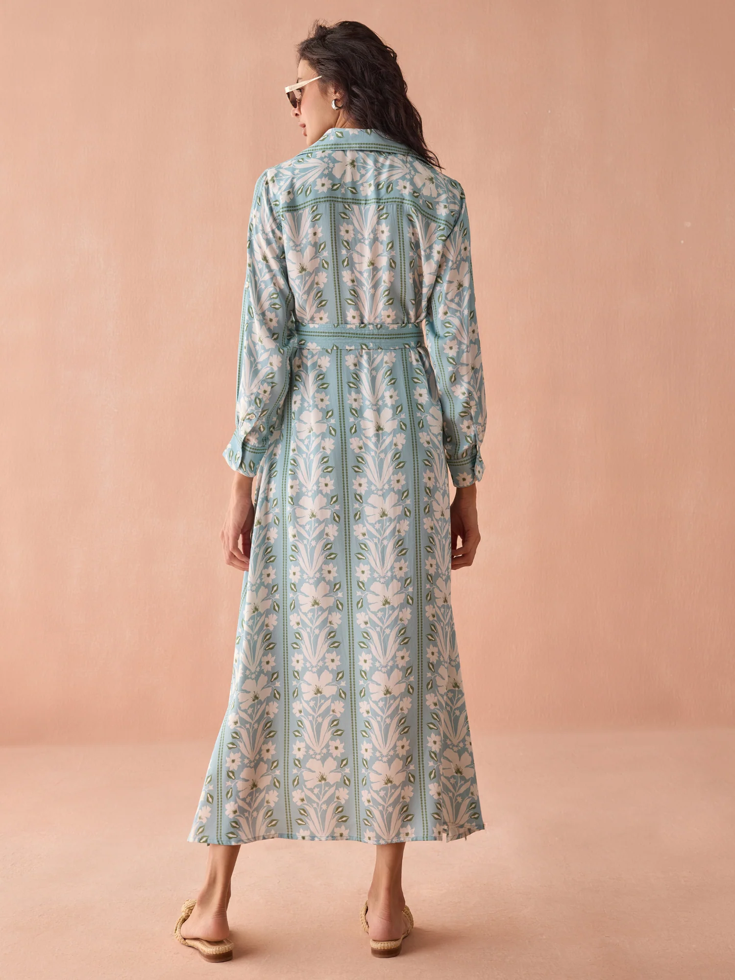 Emma Maxi Dress in Aubrie Seafoam - Image 2