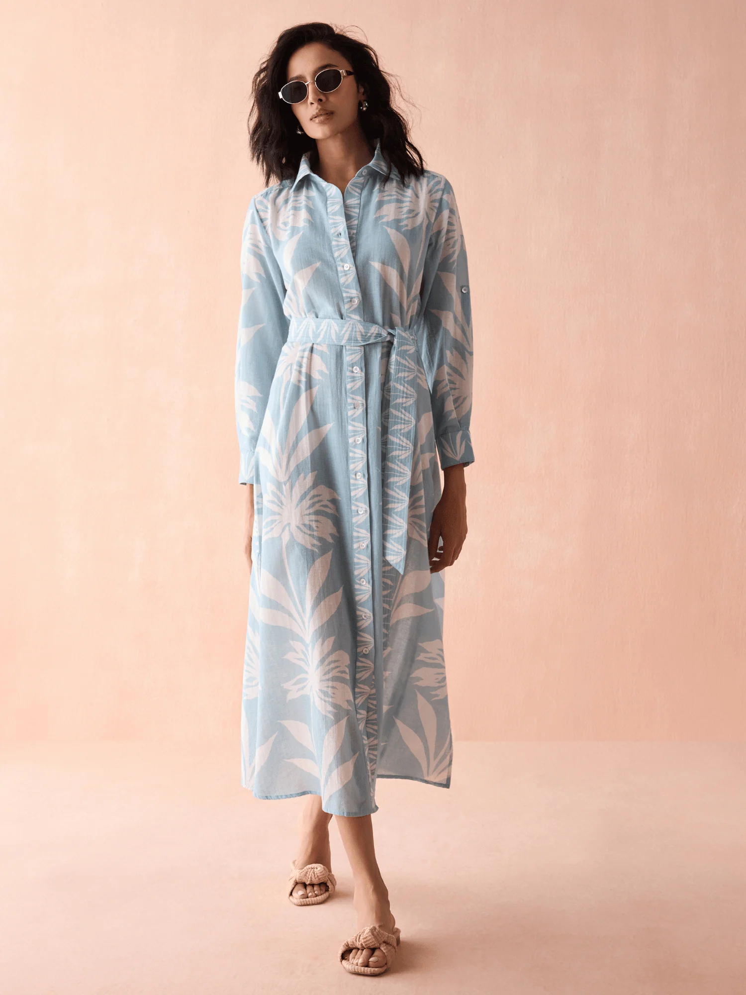 Emma Maxi Dress in Dana Skylight
