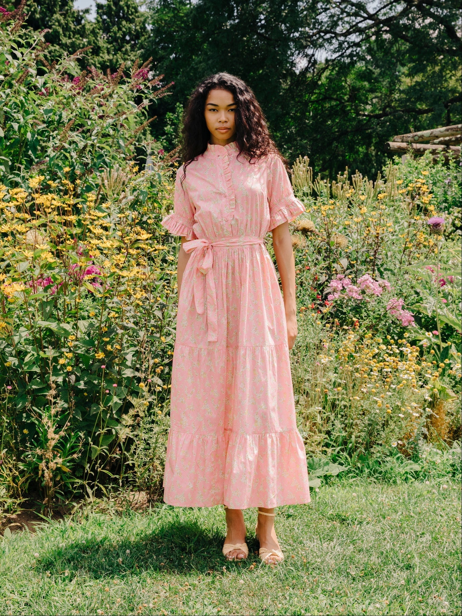 Emma Midi Dress in Love Emma & Georgina Liberty Print