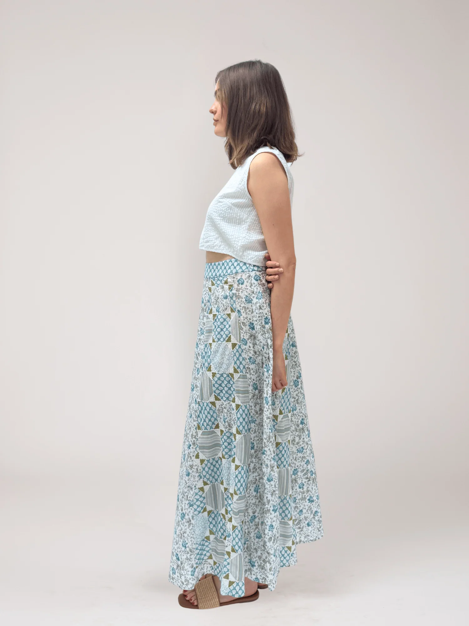 Enid Skirt in Blue - Image 2