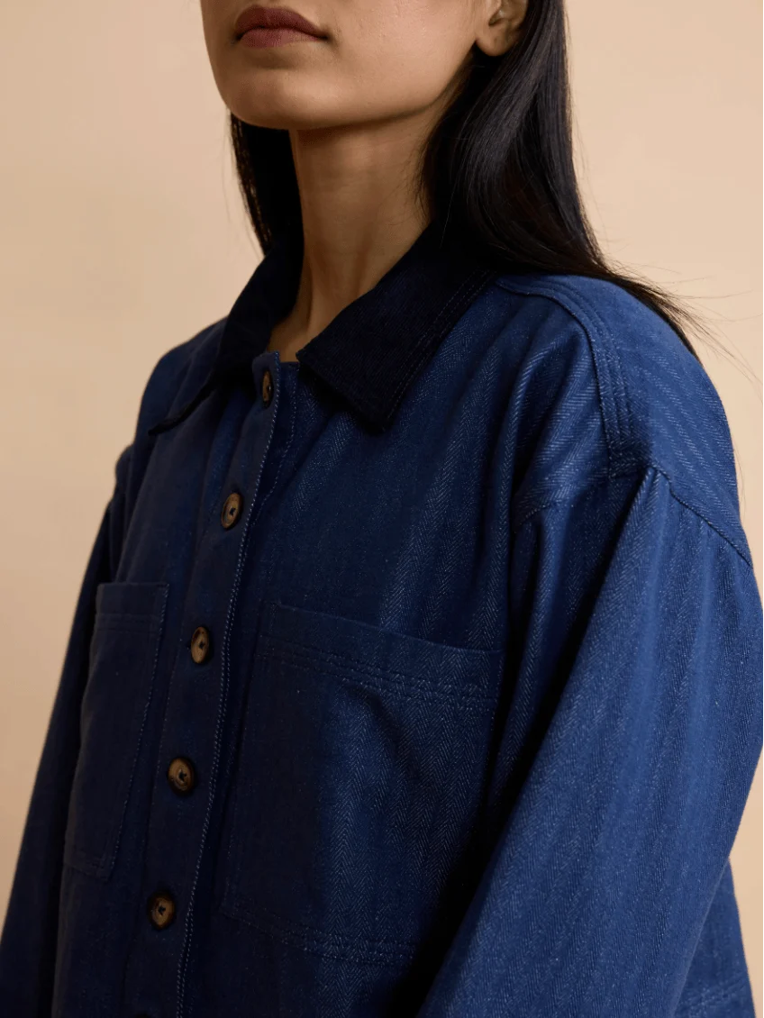Erica Jacket in Indigo Denim Twill - Image 2