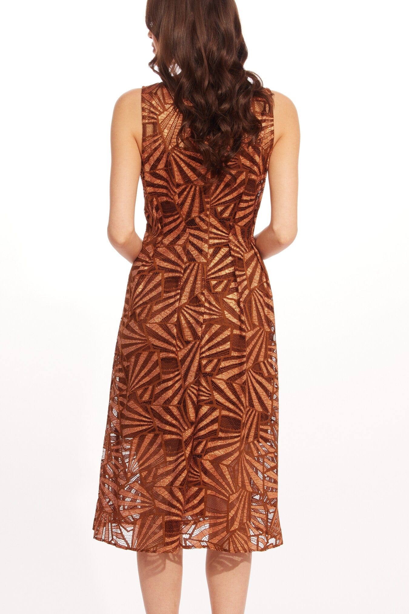 Citi Dress in Copper Lace - Image 4