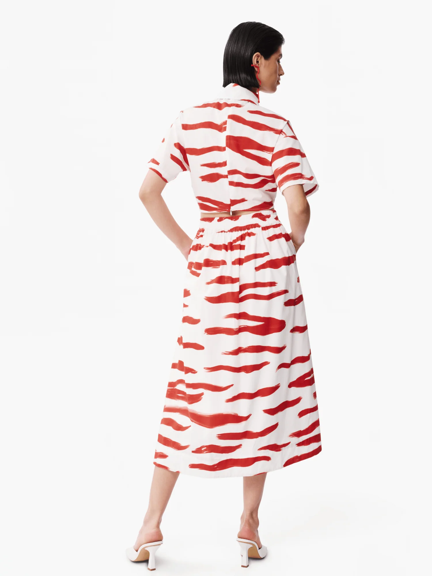 Flecos Skirt in Litoral Rojo - Image 2