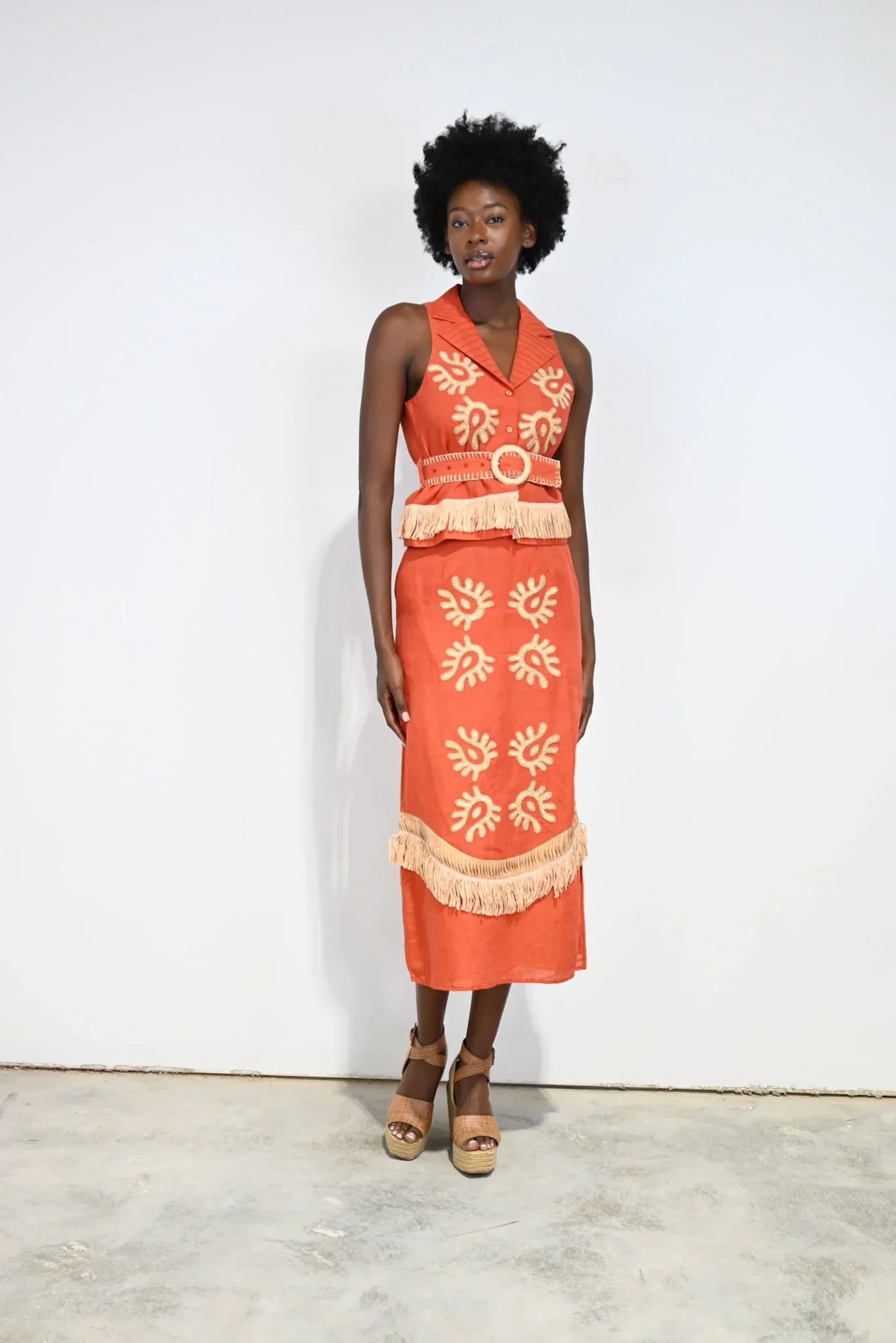 Florentine Skirt in Oaxaca Raffia - Image 4