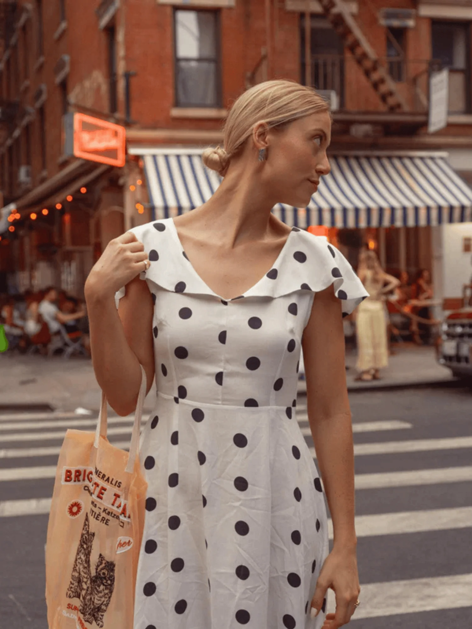 Fox Polka Dot Dress - Image 5