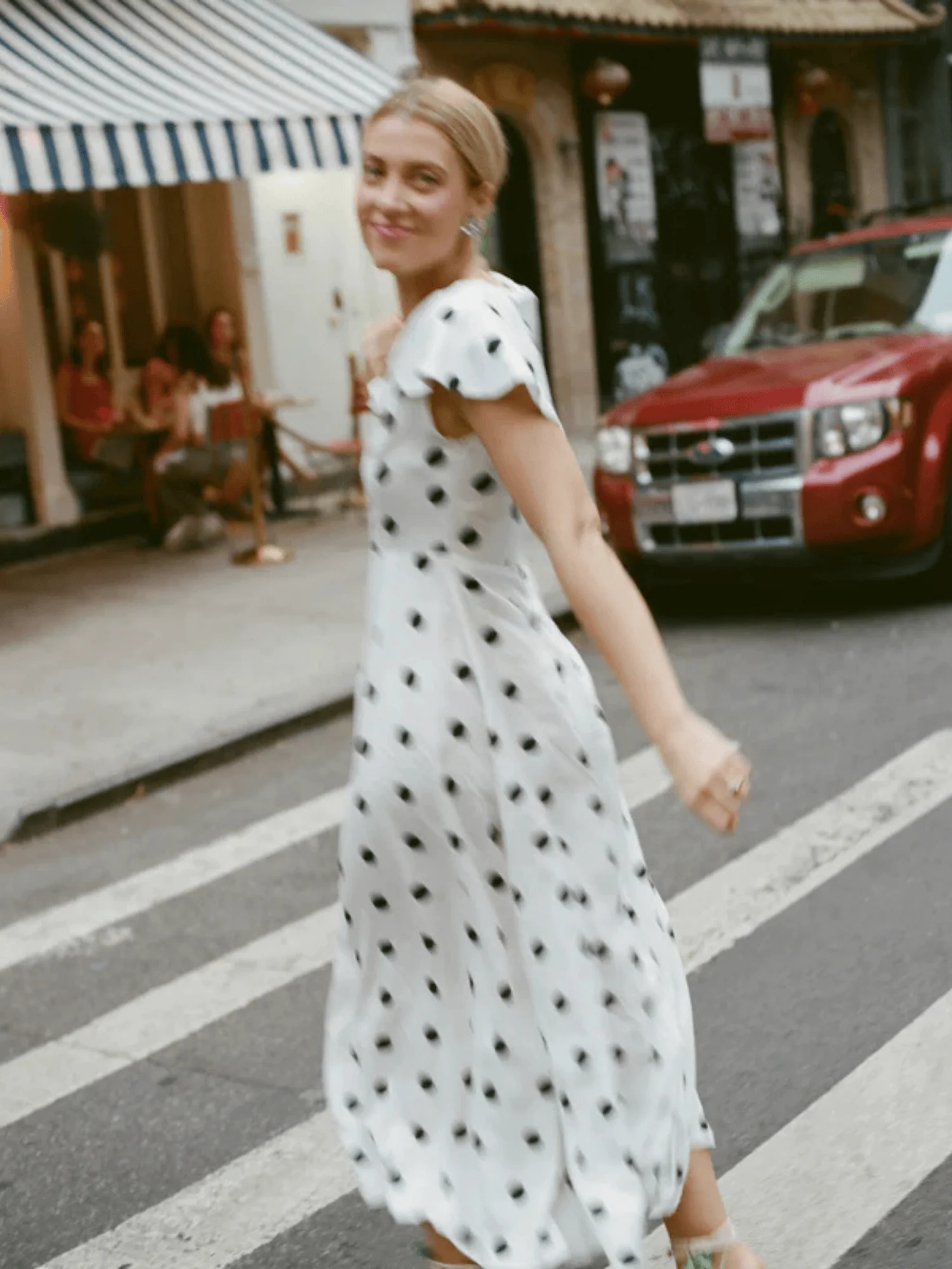 Fox Polka Dot Dress - Image 7