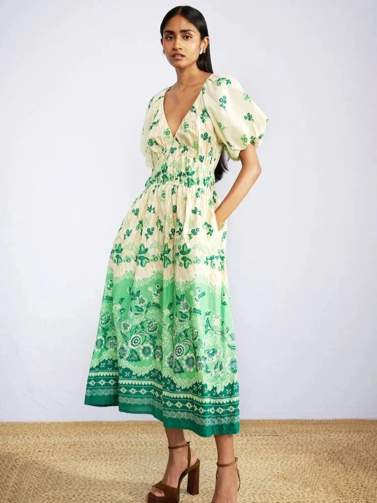 Francesca Dress in Wanderlust Jade