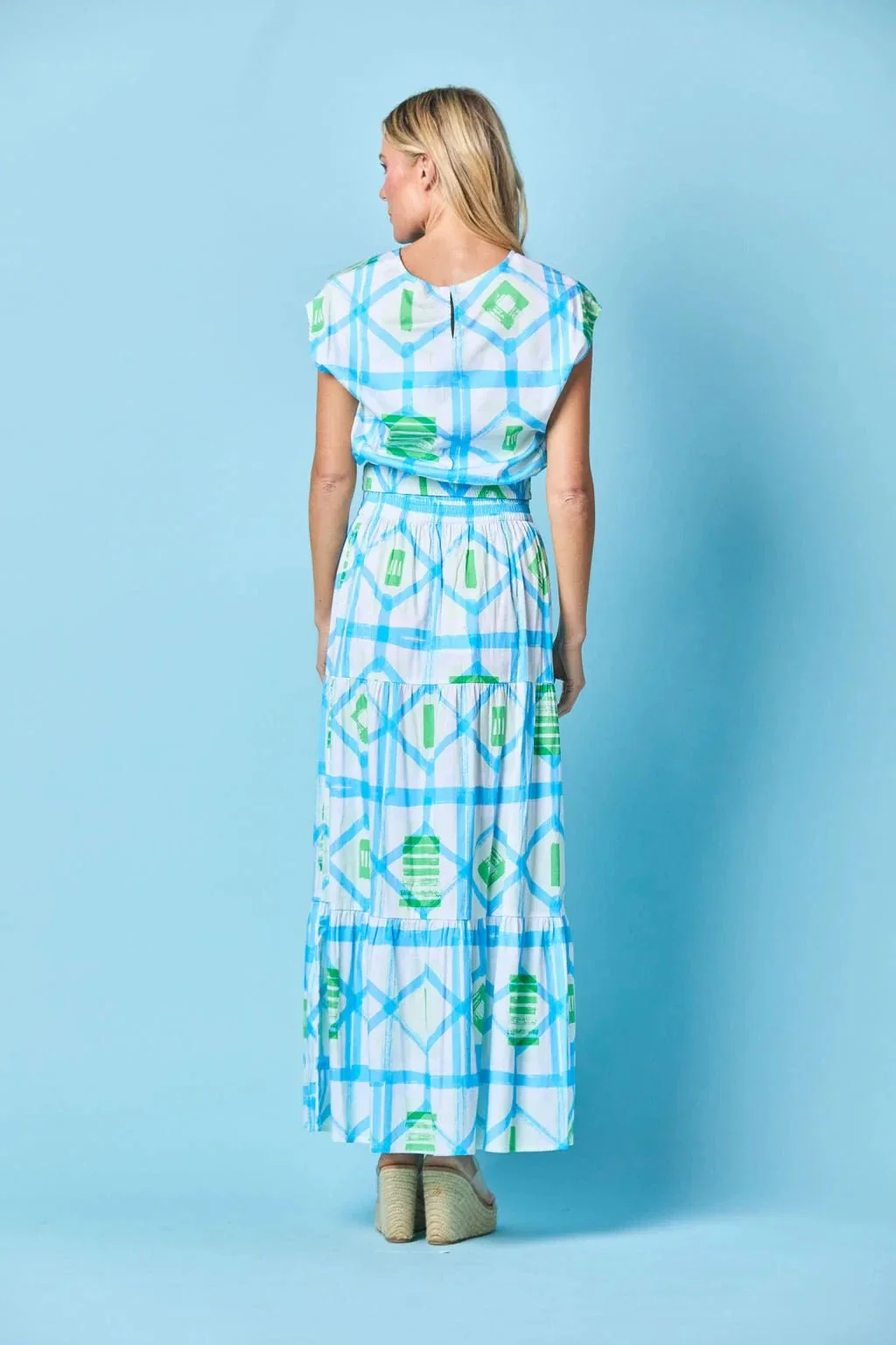 Gardenia Skirt in Sky Picnic - Image 5