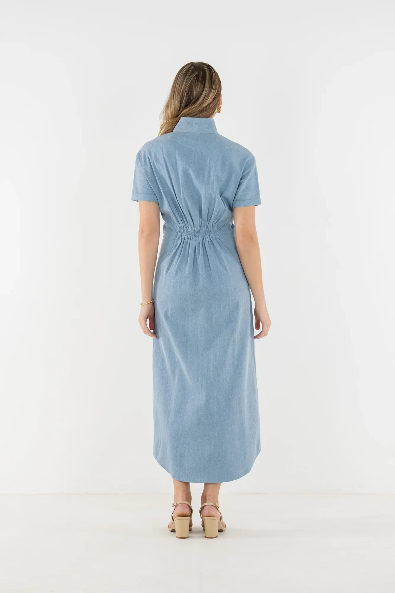Georgia Dress in Classic Denim - Image 4