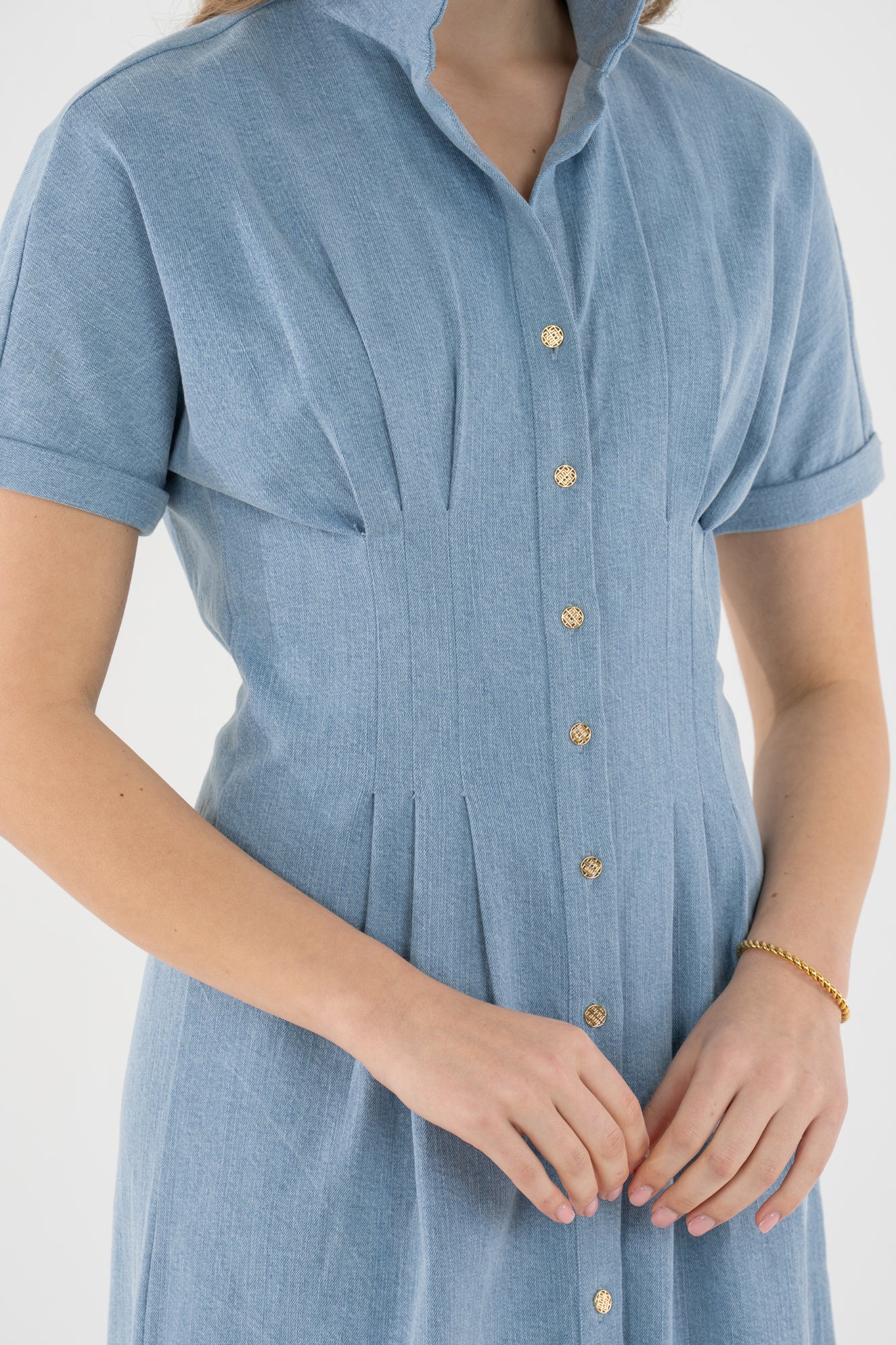 Georgia Dress in Classic Denim - Image 5