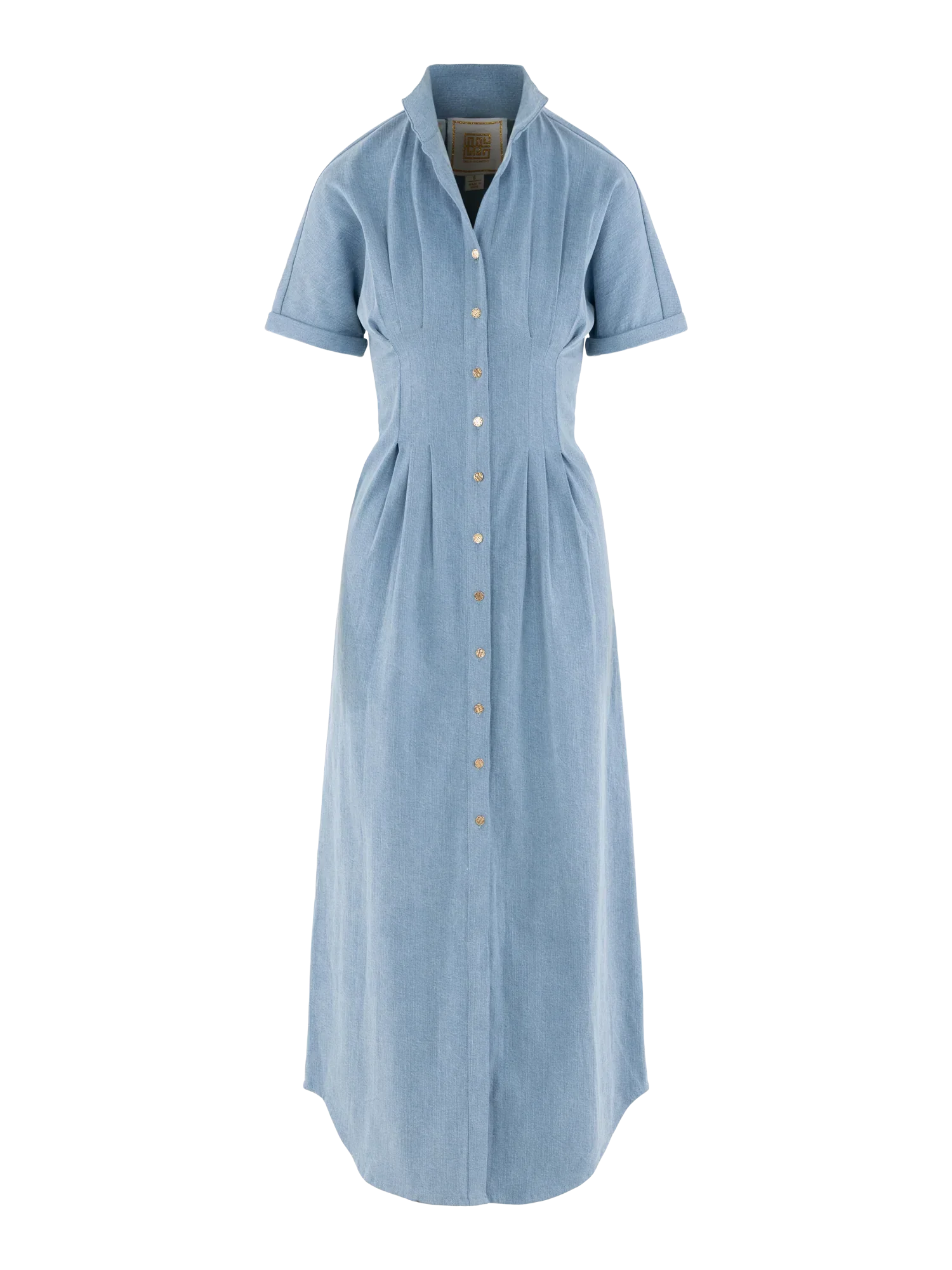 Georgia Dress in Classic Denim - Image 6