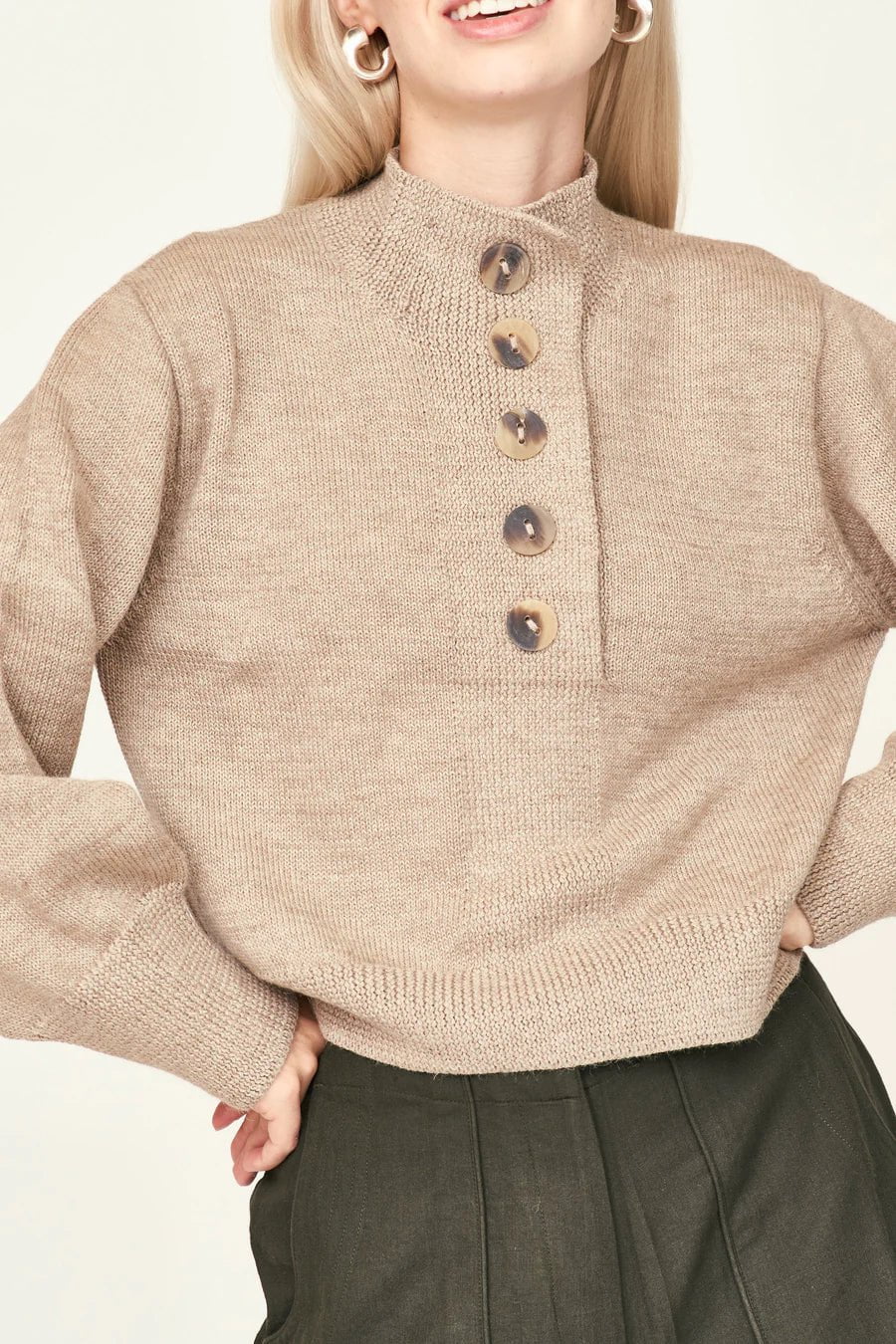 Ghent Sweater in Oatmeal - Image 2