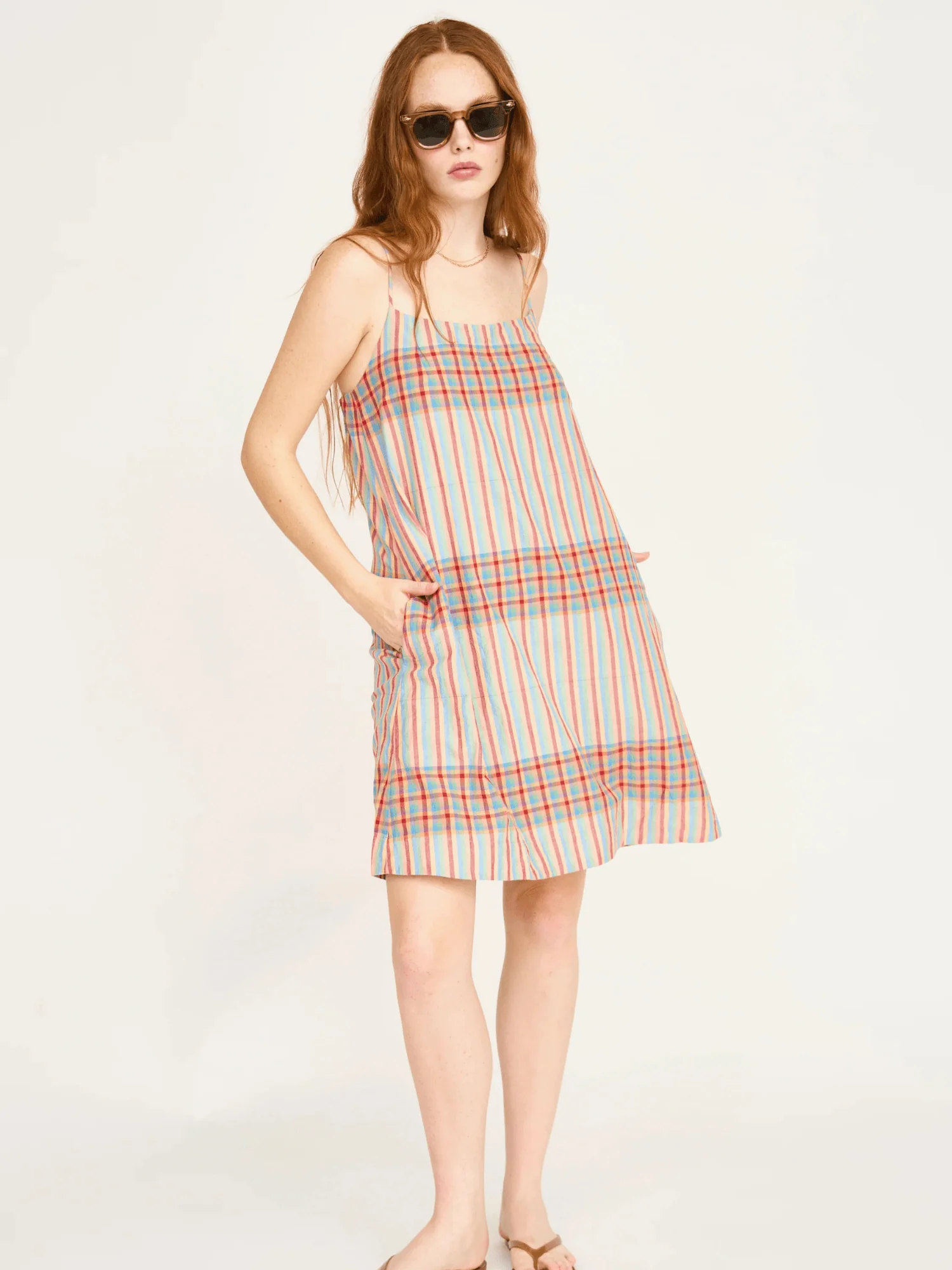 Ilio Short Dress in Campfire Plaid - Image 6