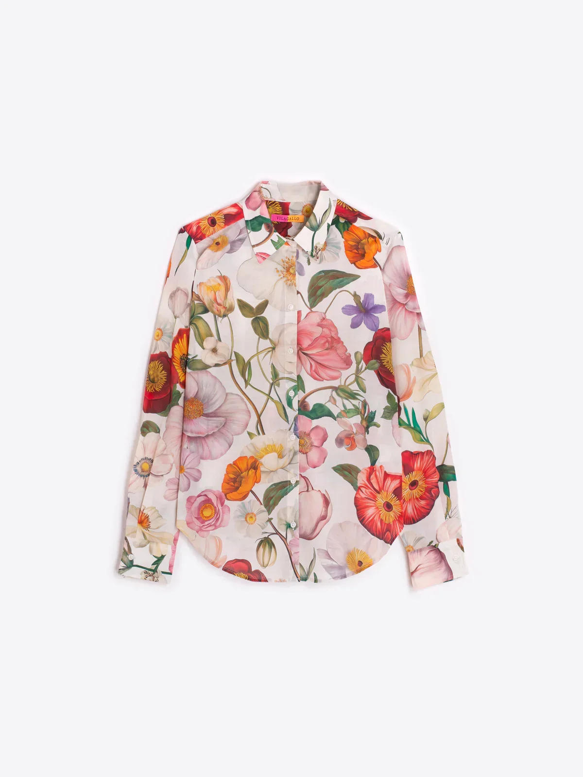 Illustrated Floral Print Shirt - Image 3