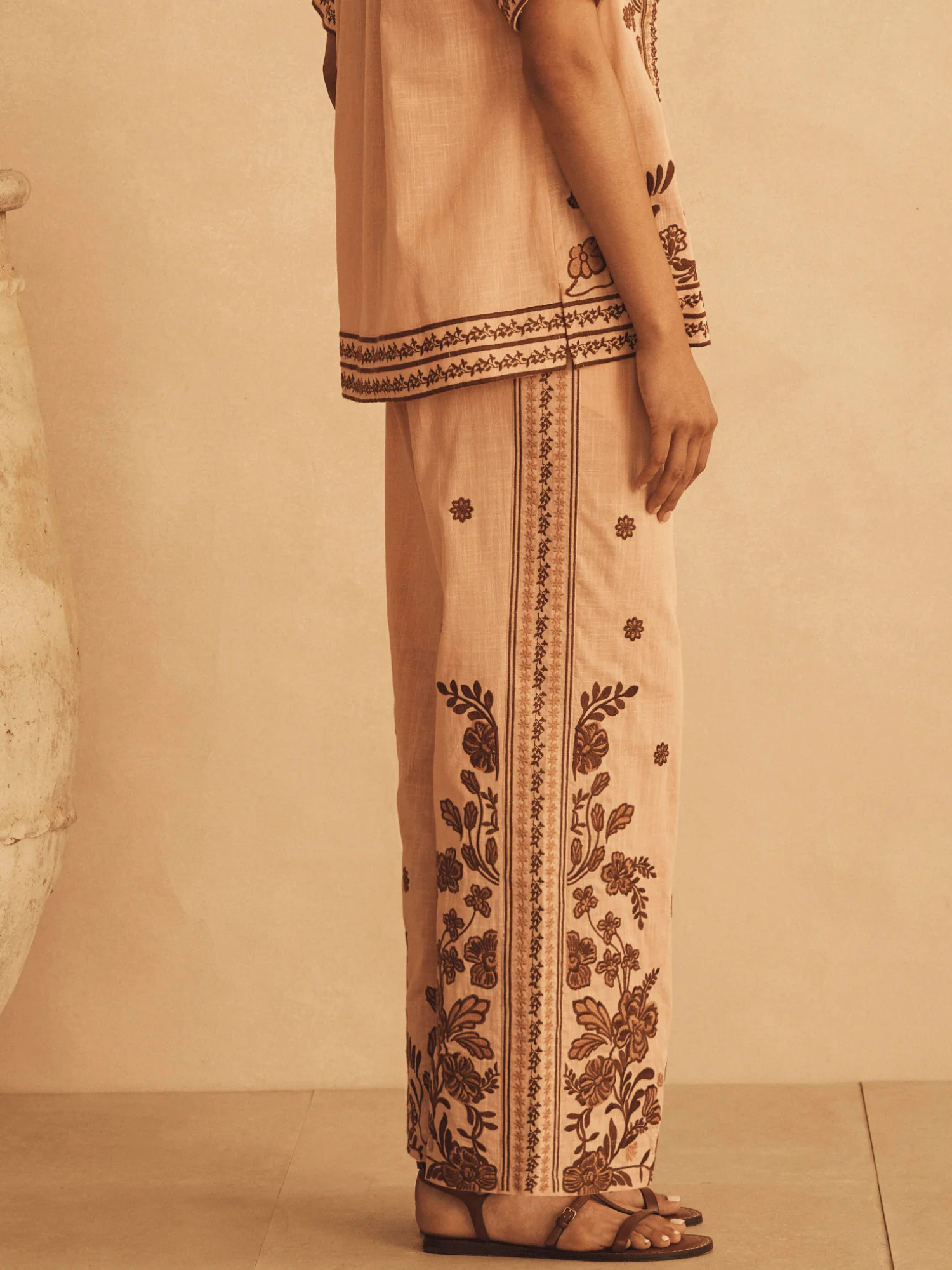 Straight Leg Pant Infiorata Embroidered - Image 4