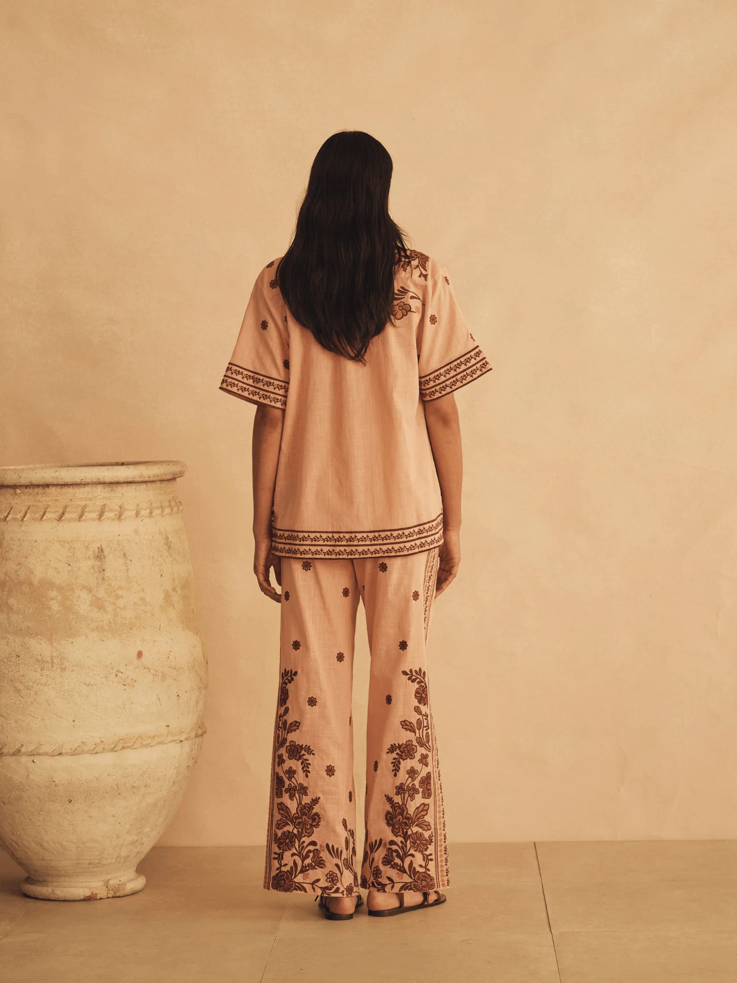 Straight Leg Pant Infiorata Embroidered - Image 5