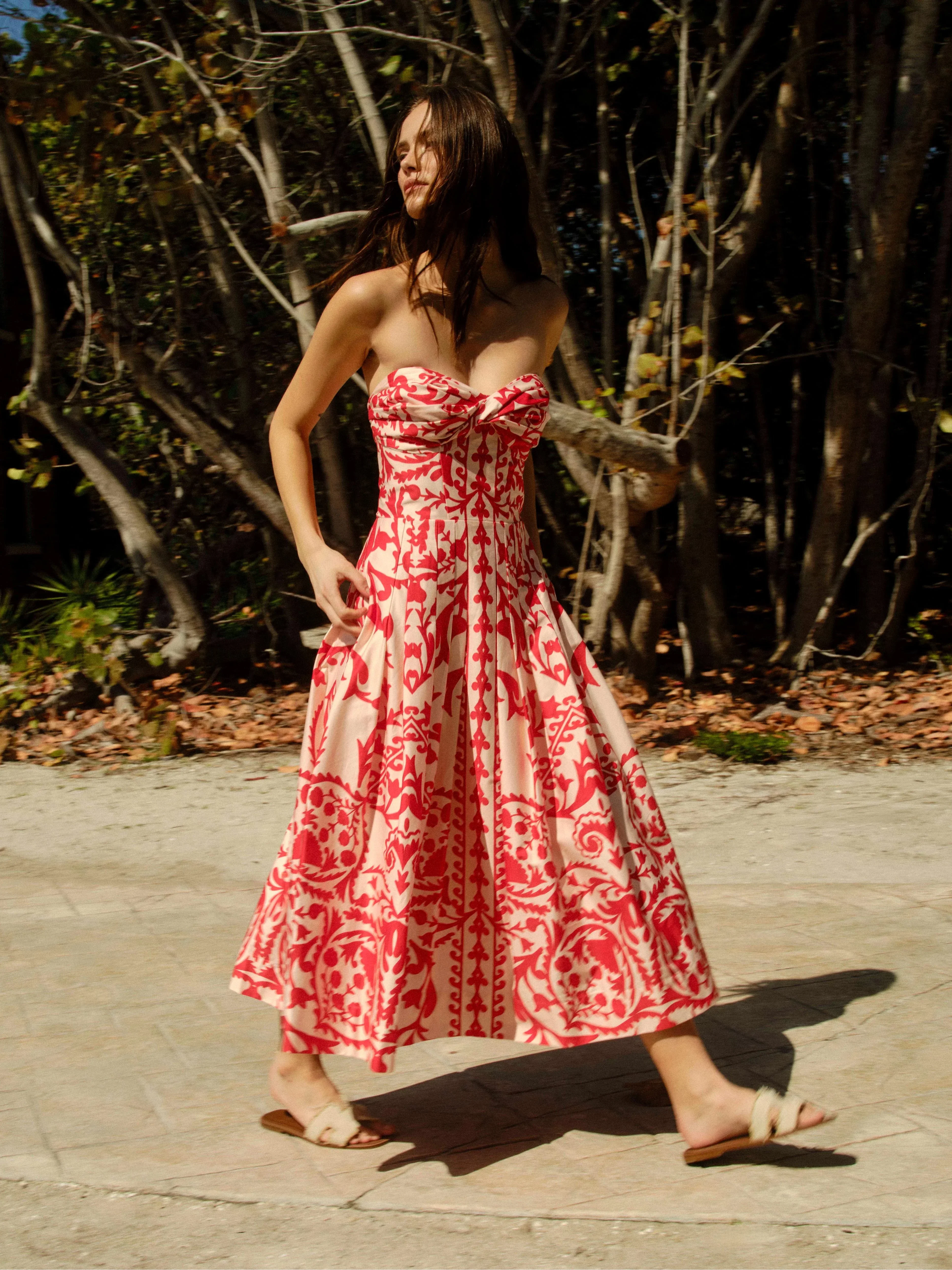 Ingrid Dress in Poppy Faraway Print