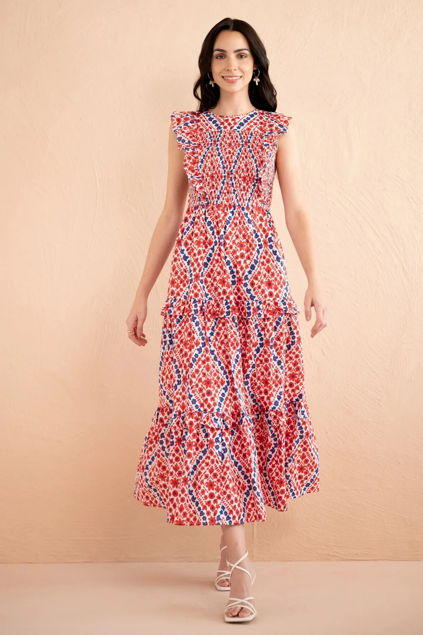 Iris Dress in Athena Heart Poppy - Image 4