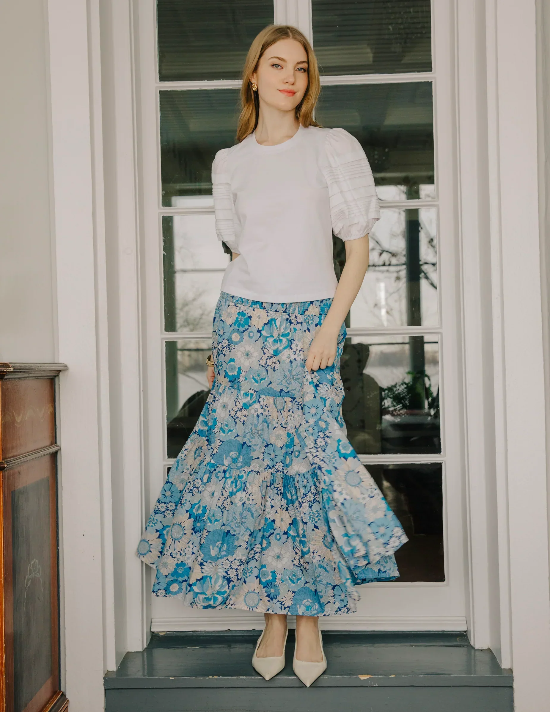 Izzy Skirt in Summers in the Sun Liberty Print - Image 2