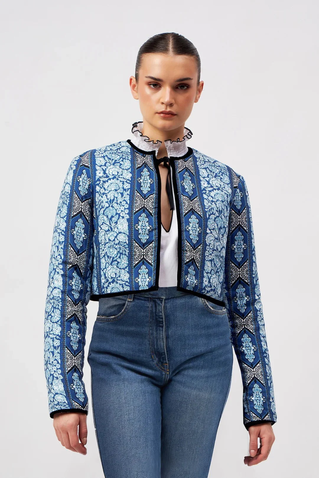 Joan Reversible Jacket in Bahia Blue - Image 5
