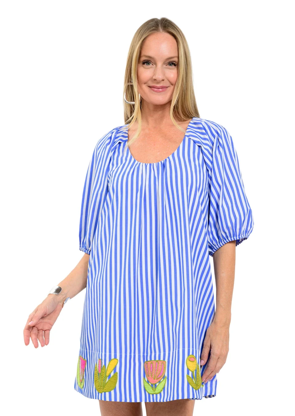 Judy Dress in Stripe - Image 3