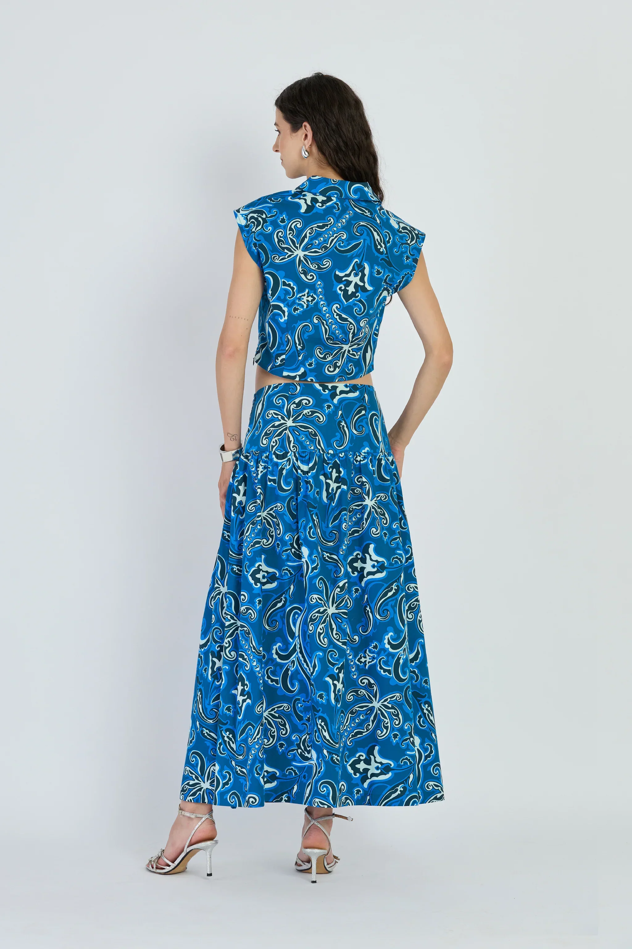 Kara Skirt in Mermaid Navy - Image 5