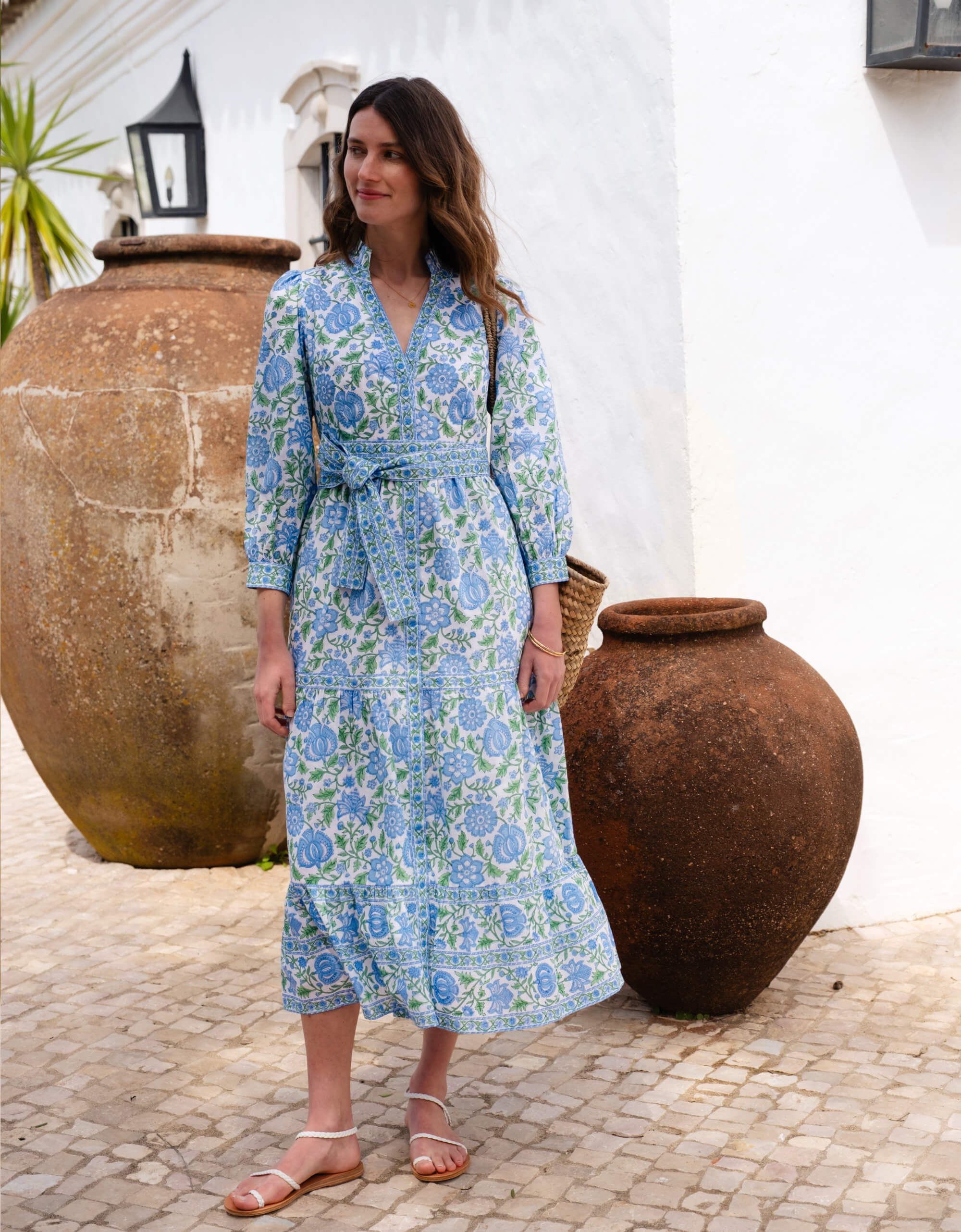 Kerala Dress in Meadow Chintz - Image 3