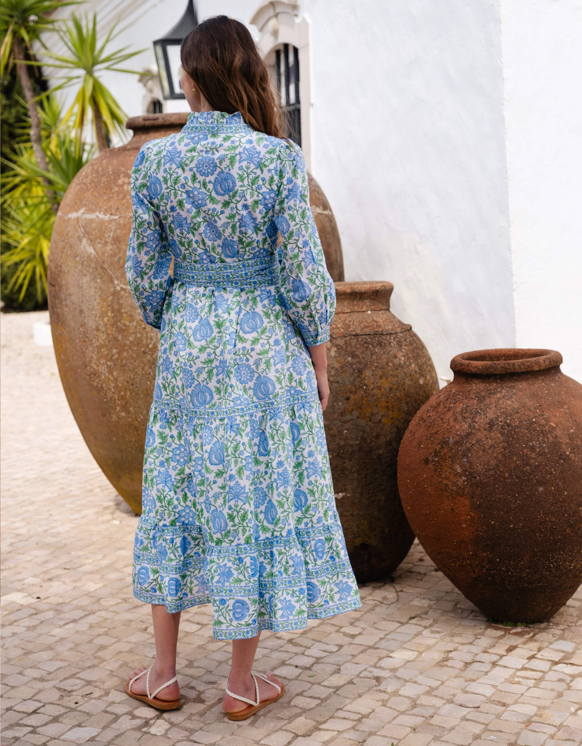 Kerala Dress in Meadow Chintz - Image 4